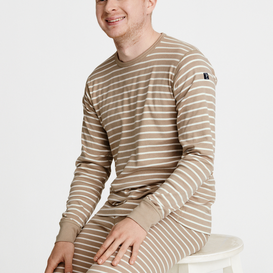 Náttföt/heimaföt á fullorðna með PO.P röndum