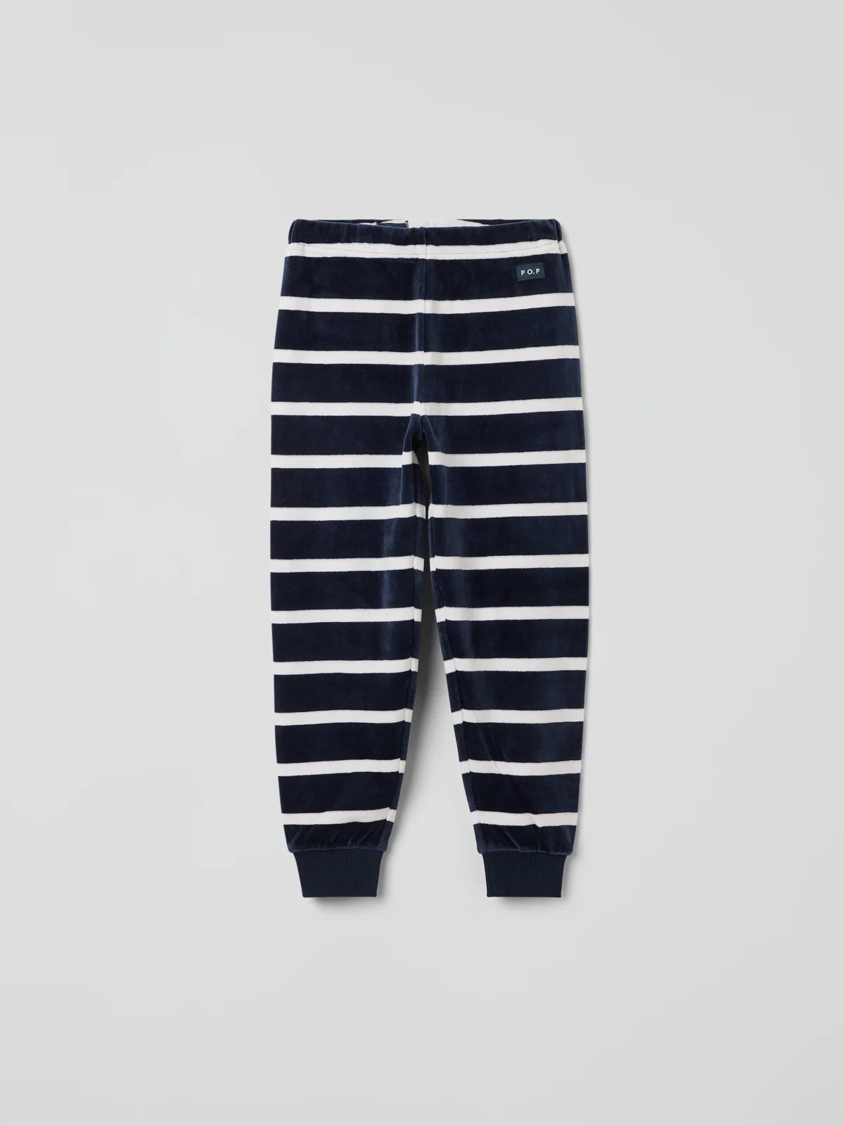 Velúr buxur með röndum