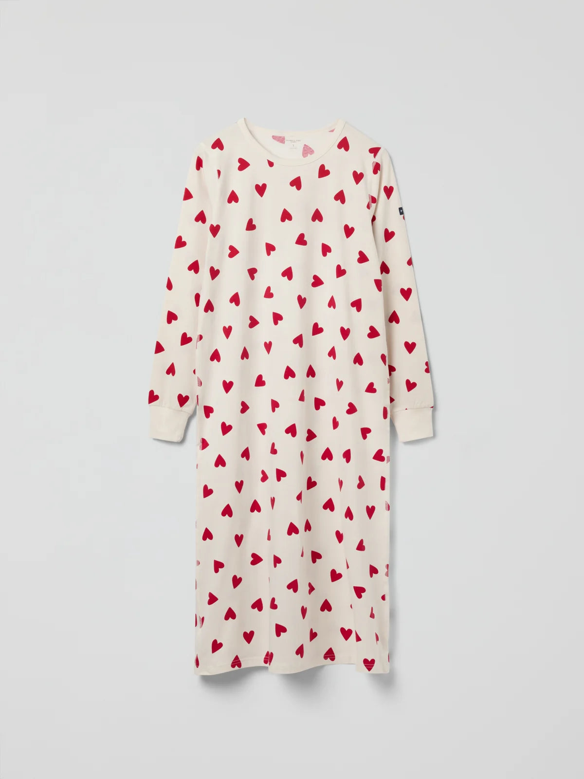 Náttkjóll á fullorðna með hjörtum