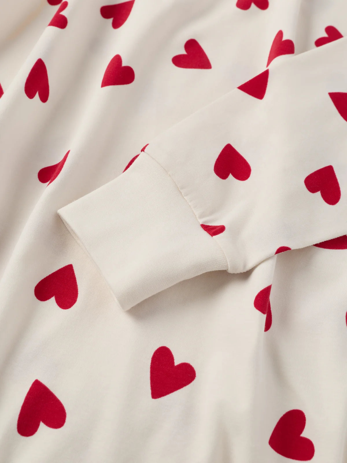 Náttkjóll á fullorðna með hjörtum