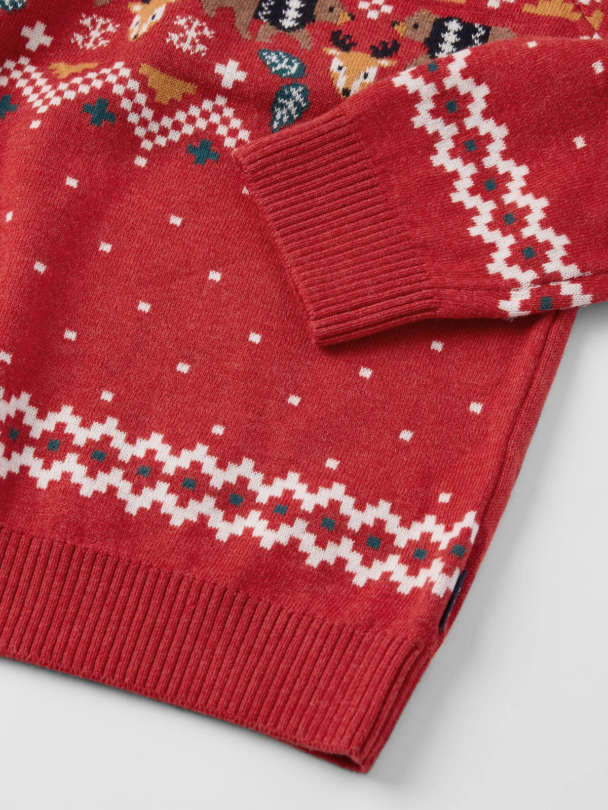 Prjónapeysa með jólamynstri