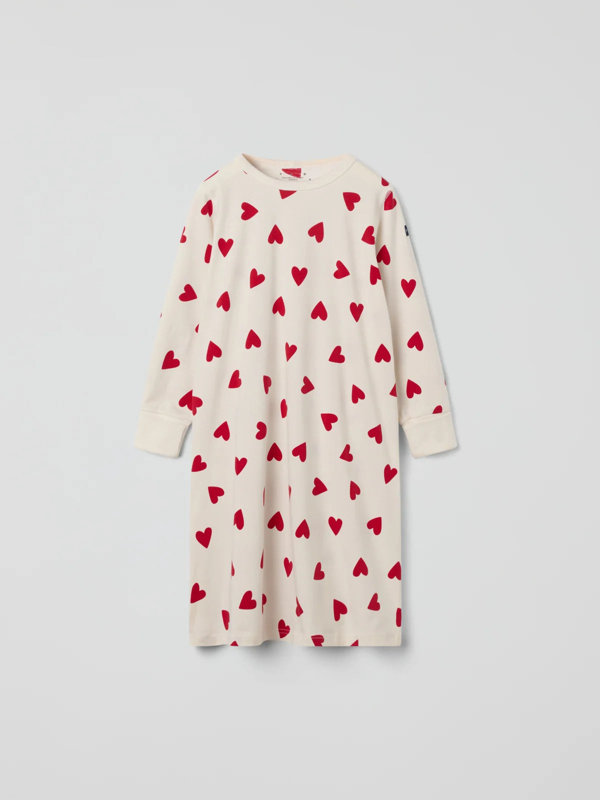 Náttkjóll með hjörtum