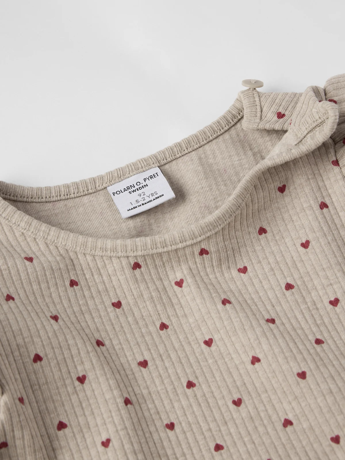 Kjóll með pífum ribbed