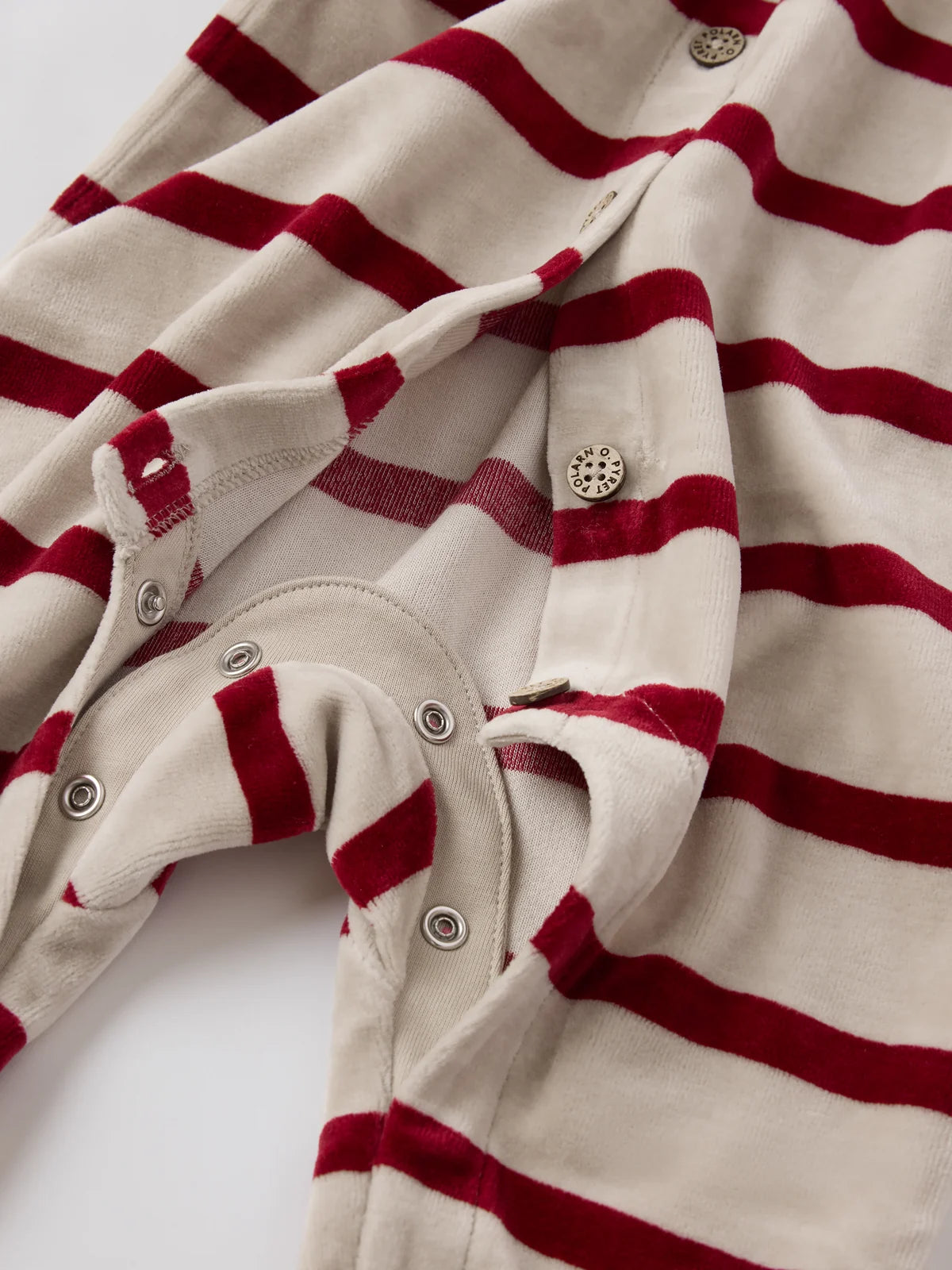 Velúr heilgalli með röndum