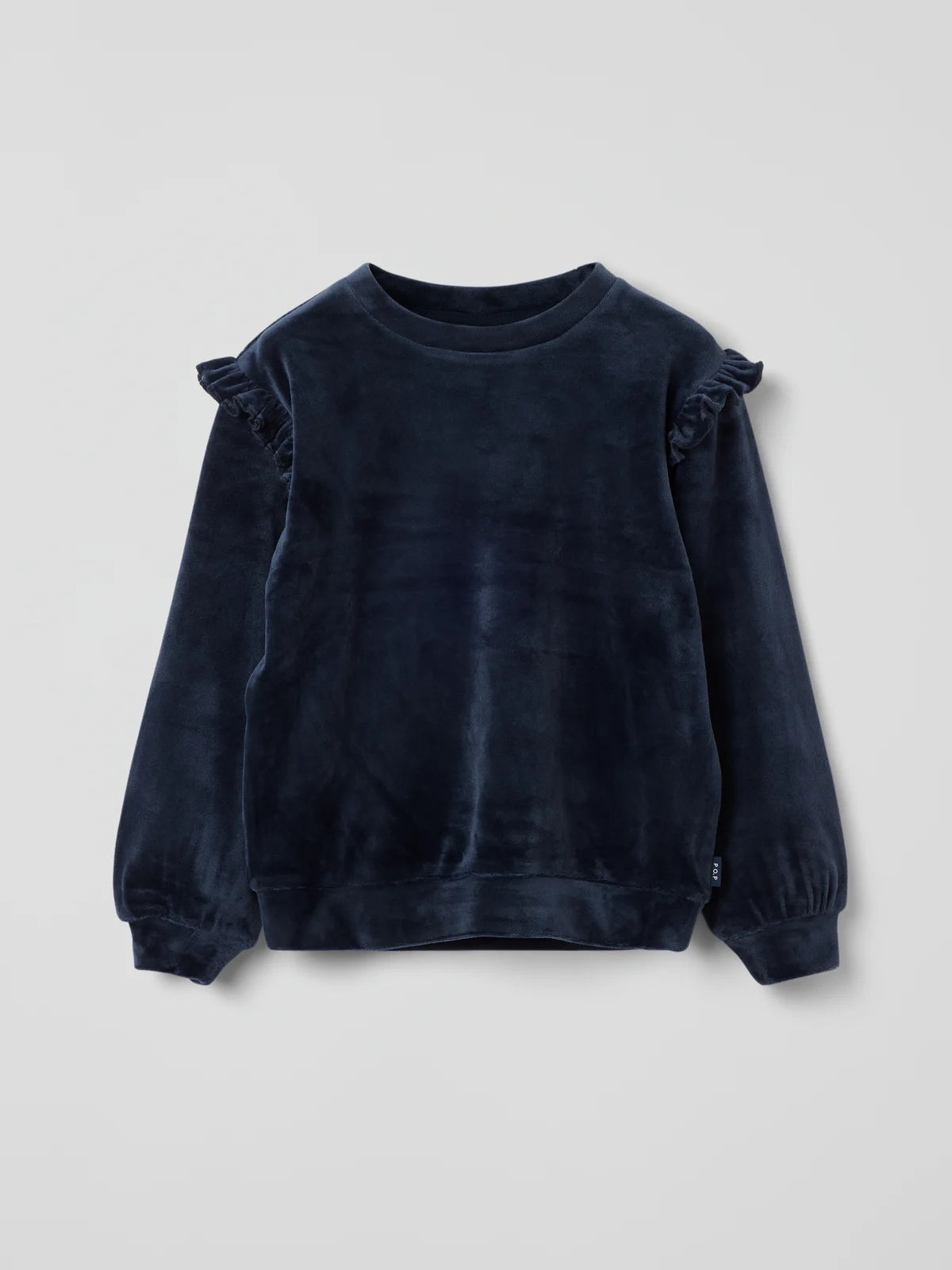 Velúrpeysa með pífum