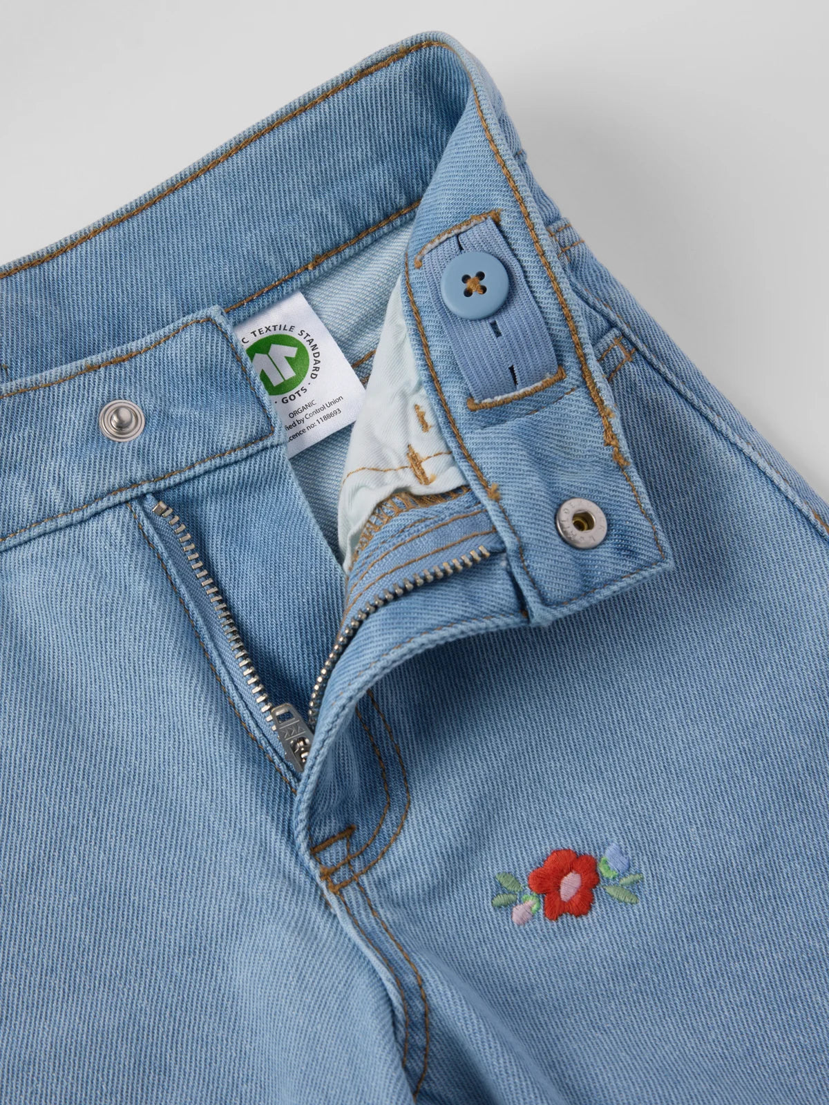 SALLY blómabuxur Denim
