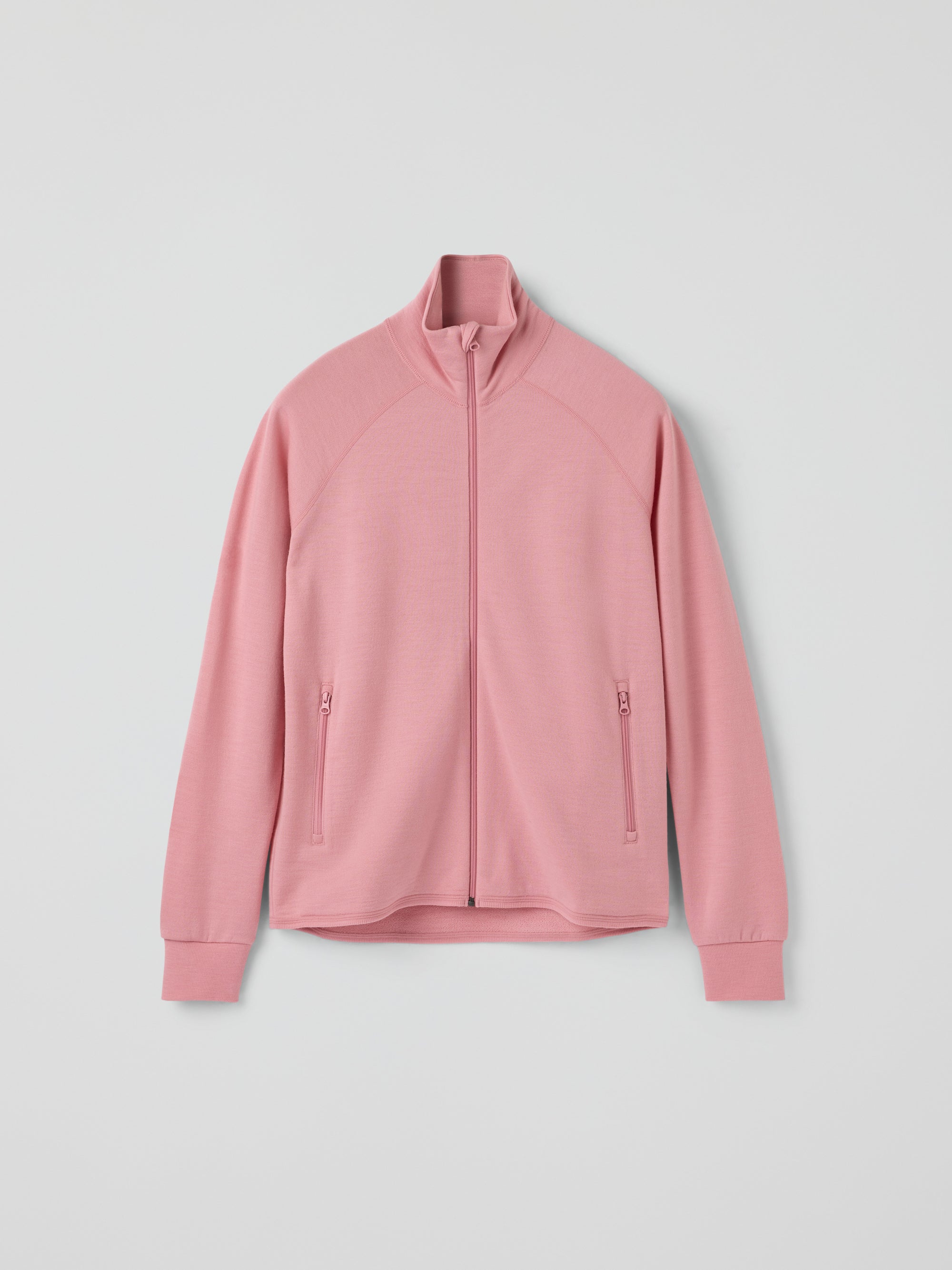 Jacka ullfrotté vuxen - Rosa