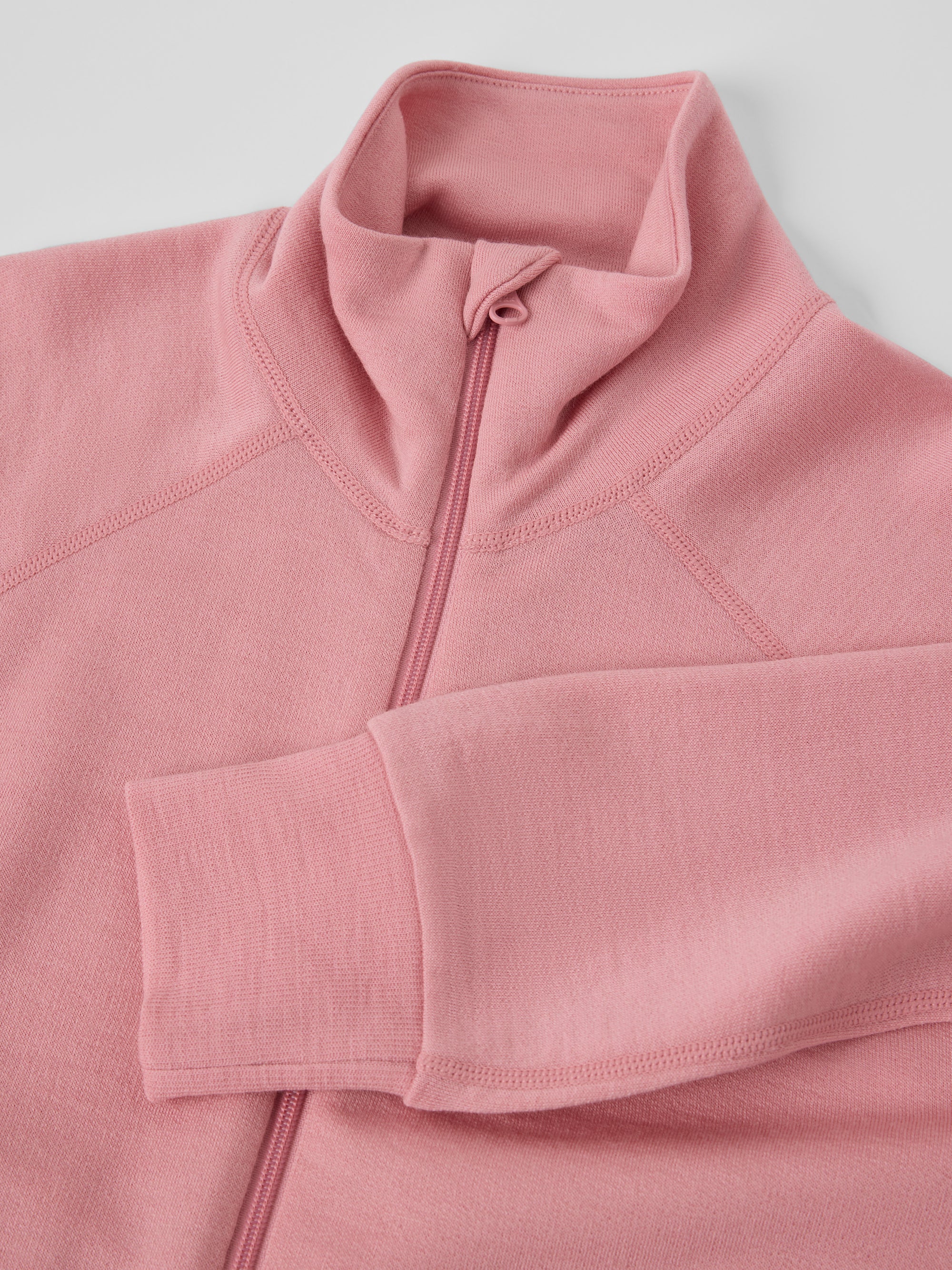 Jacka ullfrotté vuxen - Rosa