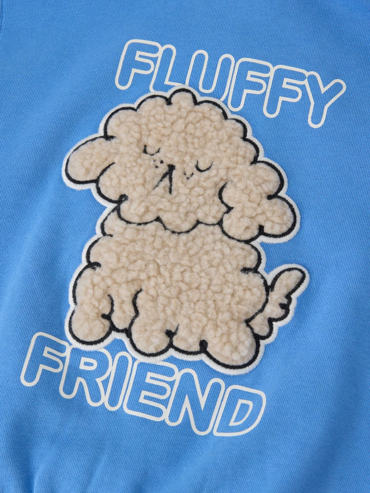 Joggipeysa rennd "Fluffy friend"