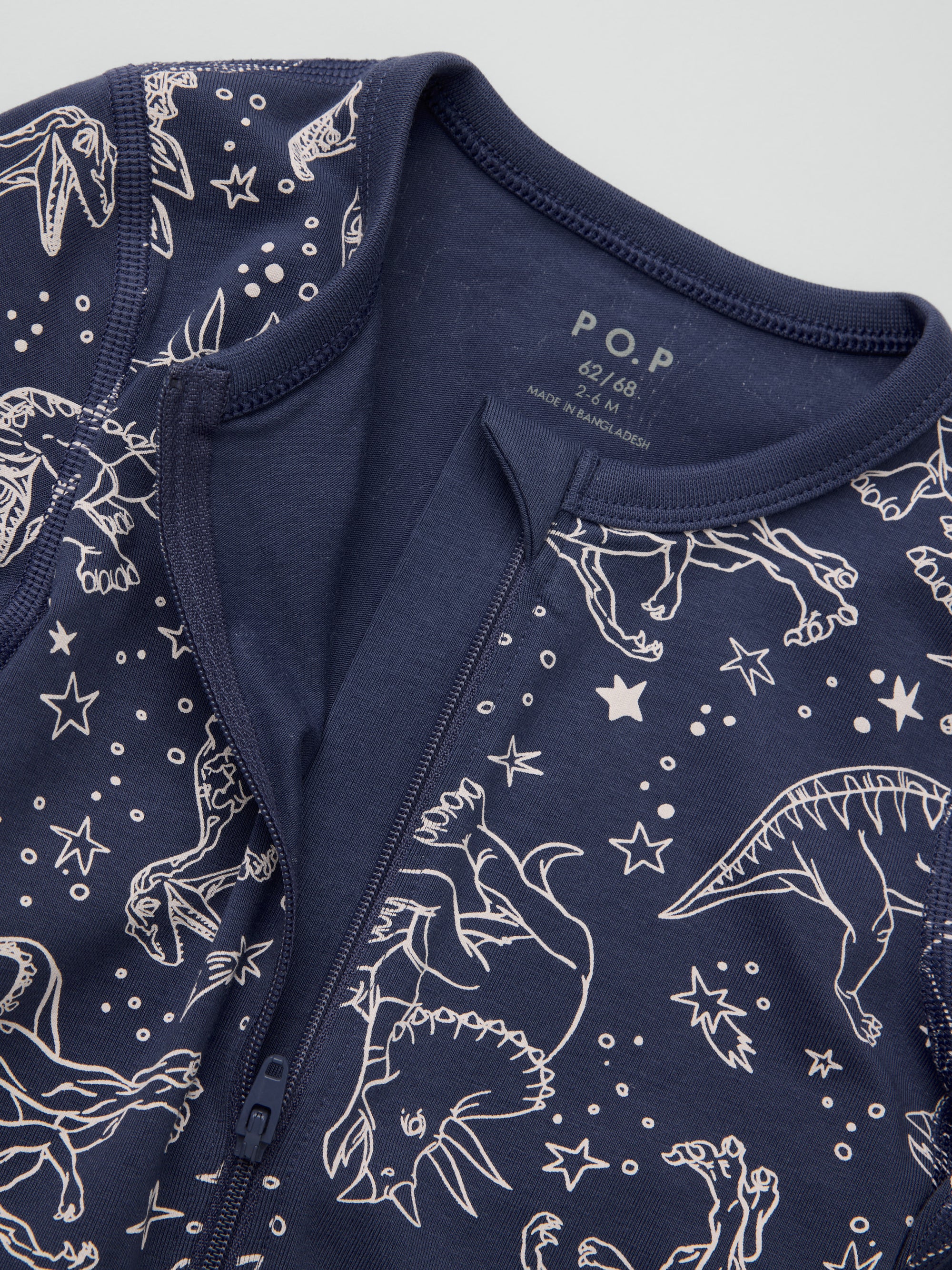 Pyjamasoverall dinosaurier - Blå