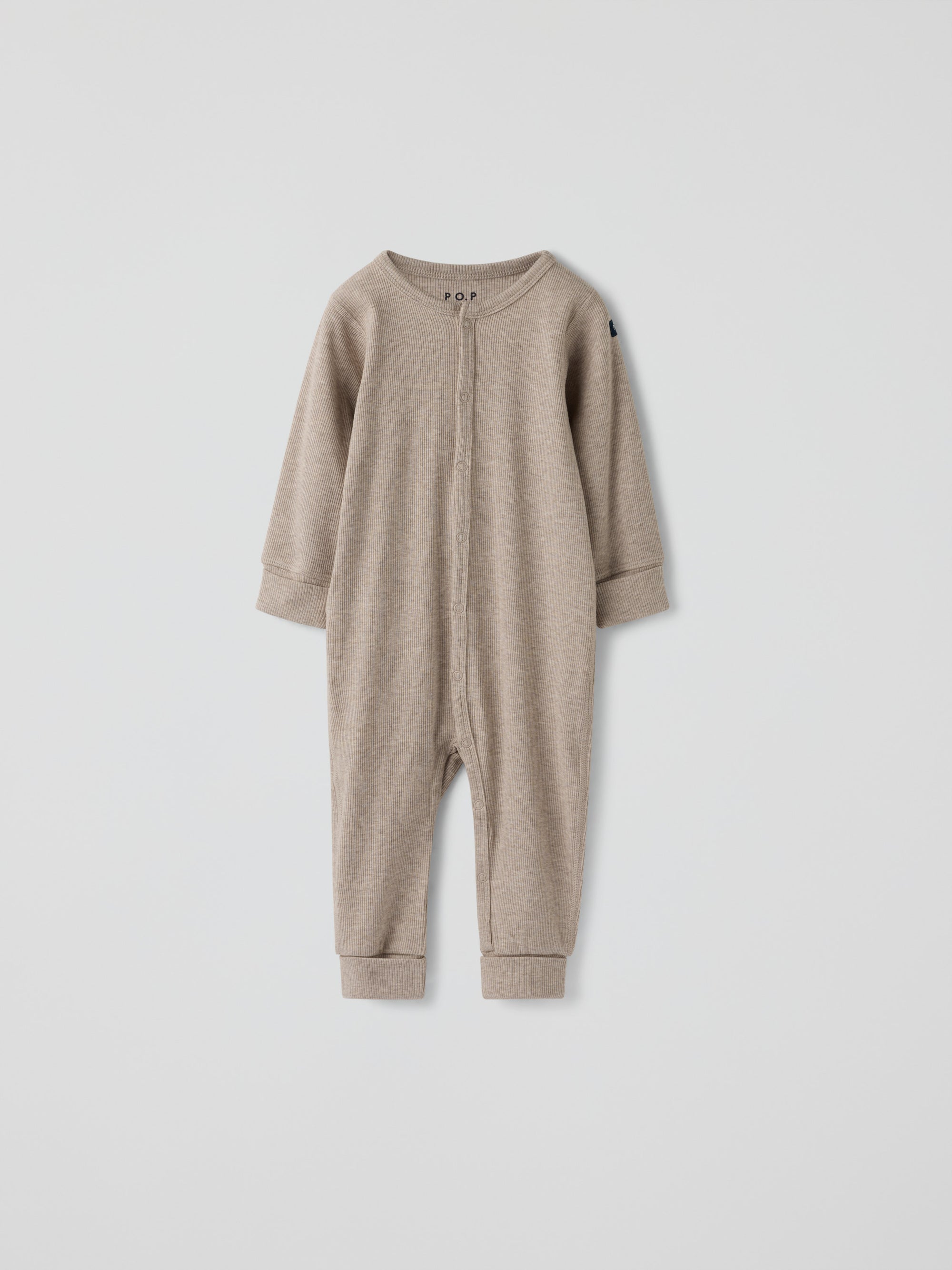 Pyjamasoverall enfärgad - Beige