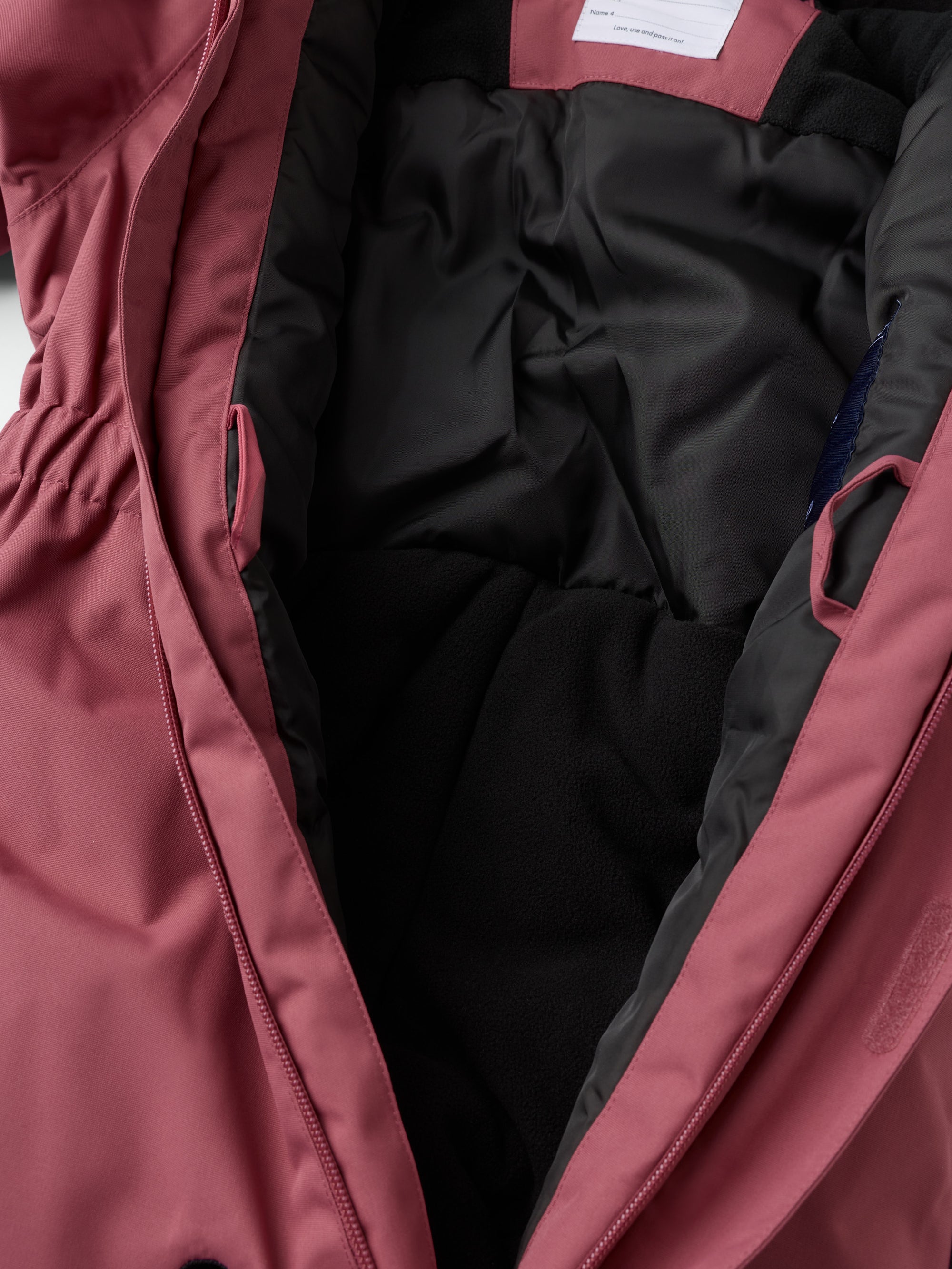Vattentät vadderad overall ARCTIC - Rosa