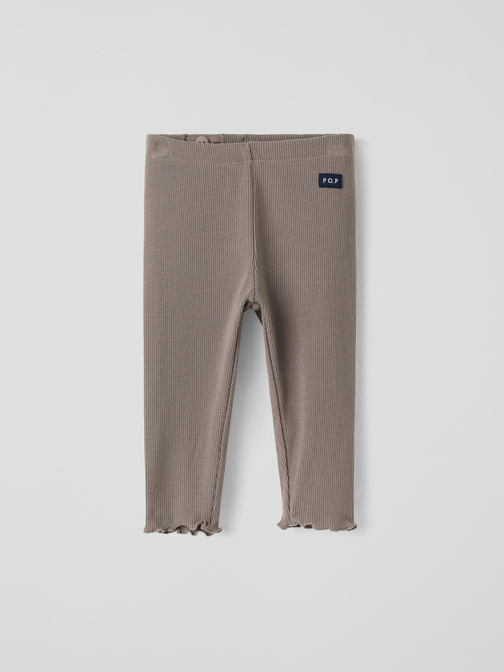 Ribbade leggings - Brun
