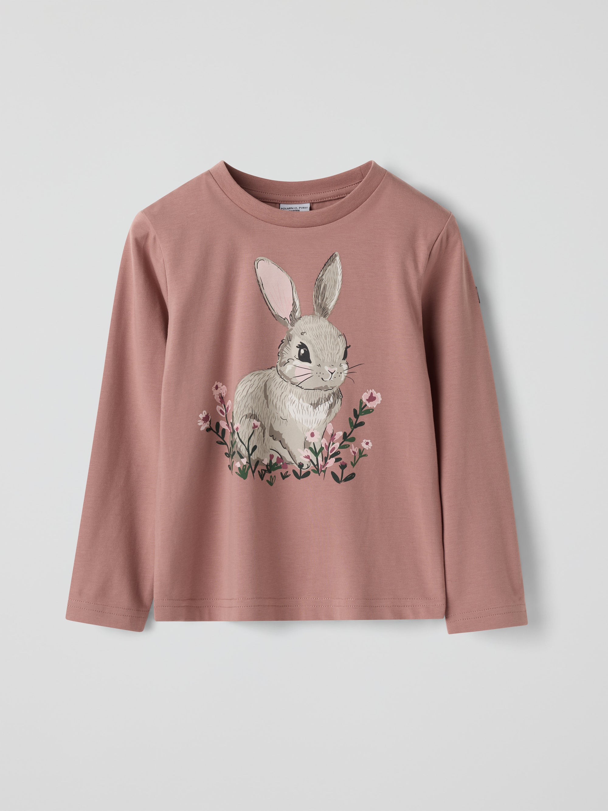 Långärmad t-shirt kanin - Rosa