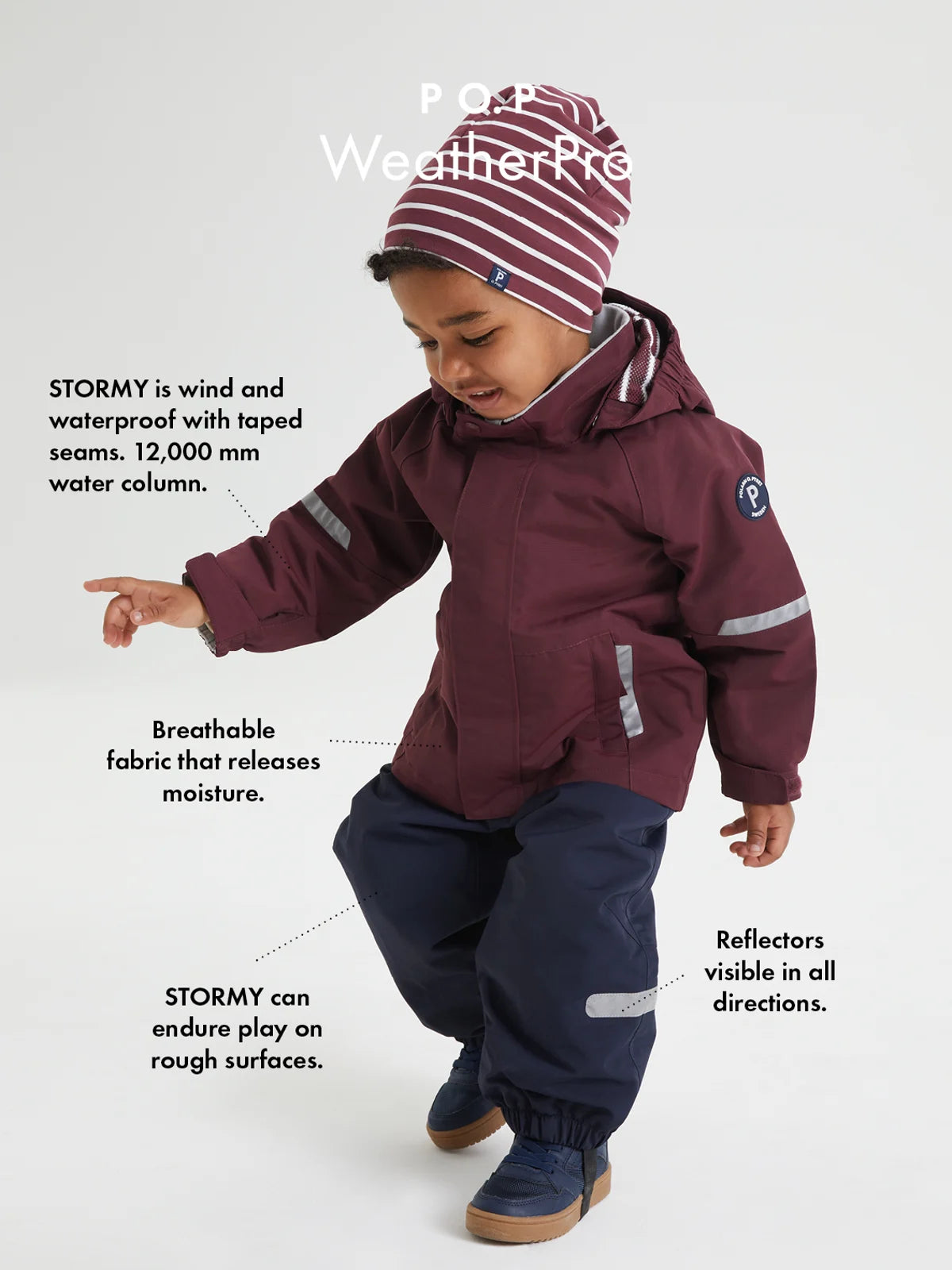 STORMY skelbuxur með smekk vatnsheldar WeatherPro