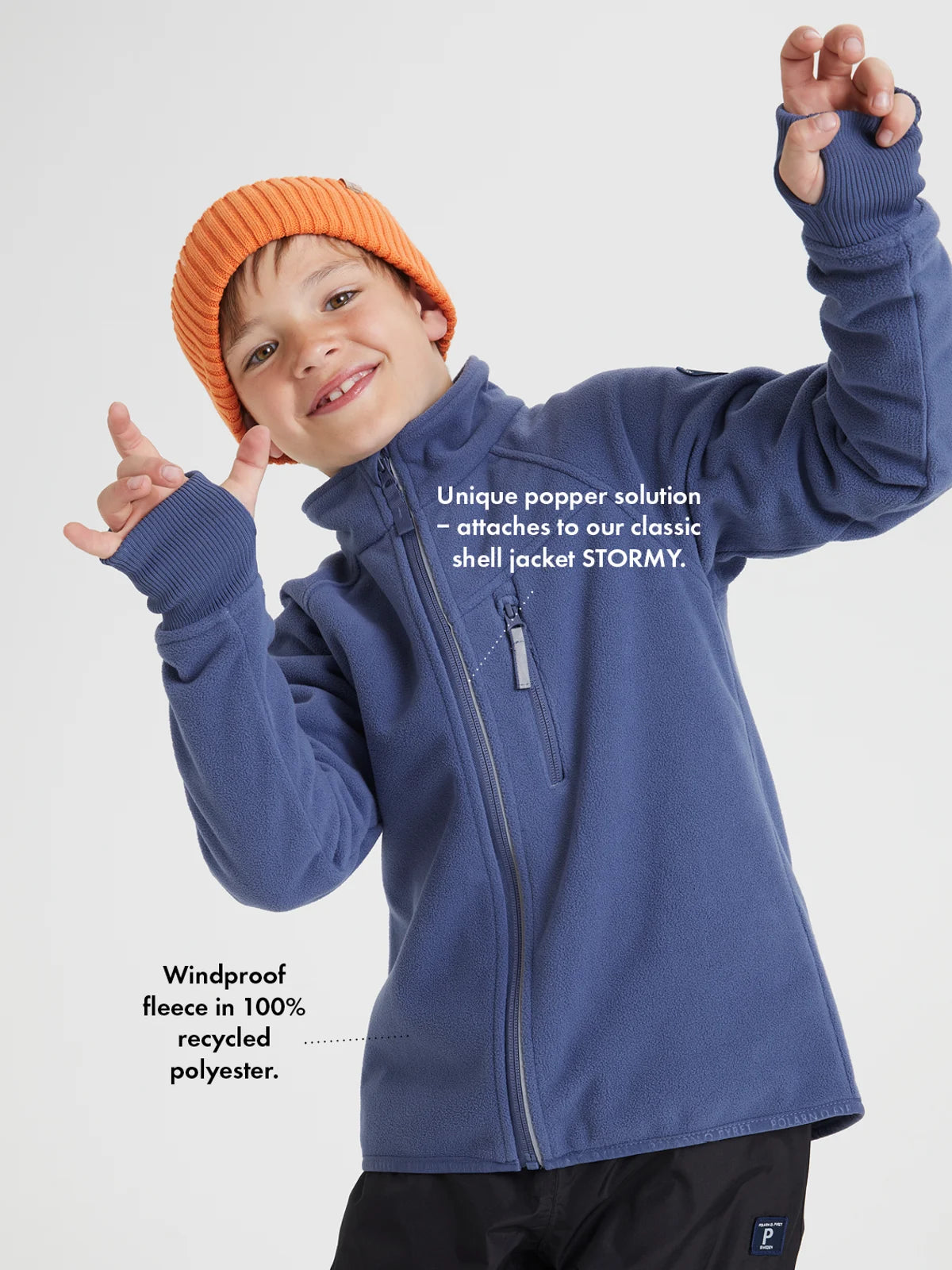 BREEZE flíspeysa vindheld