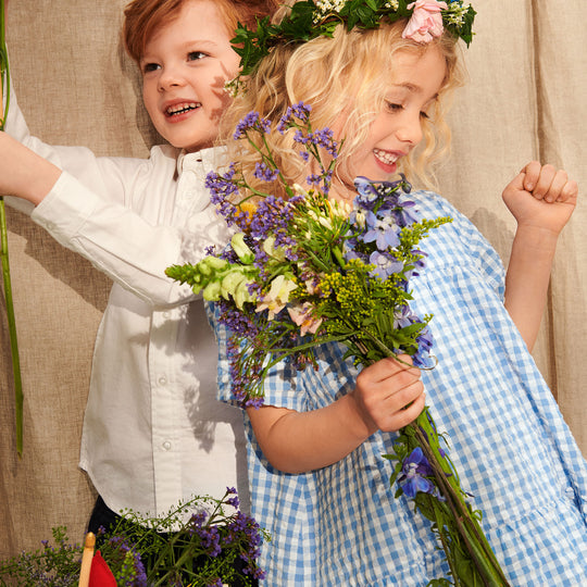 Klassísk hvít Oxford skyrta.