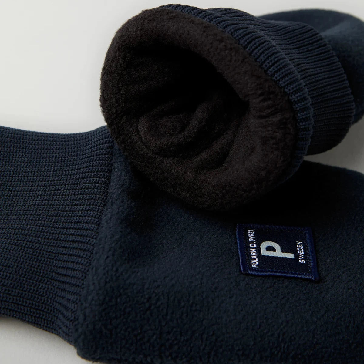 Vindheldir flísvettlingar