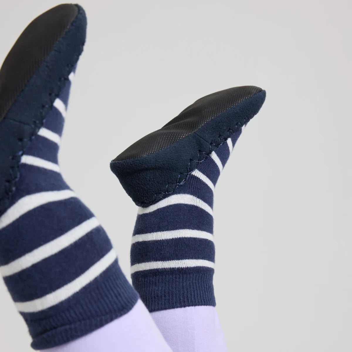 Röndóttir sokkaskór - mokkasínur