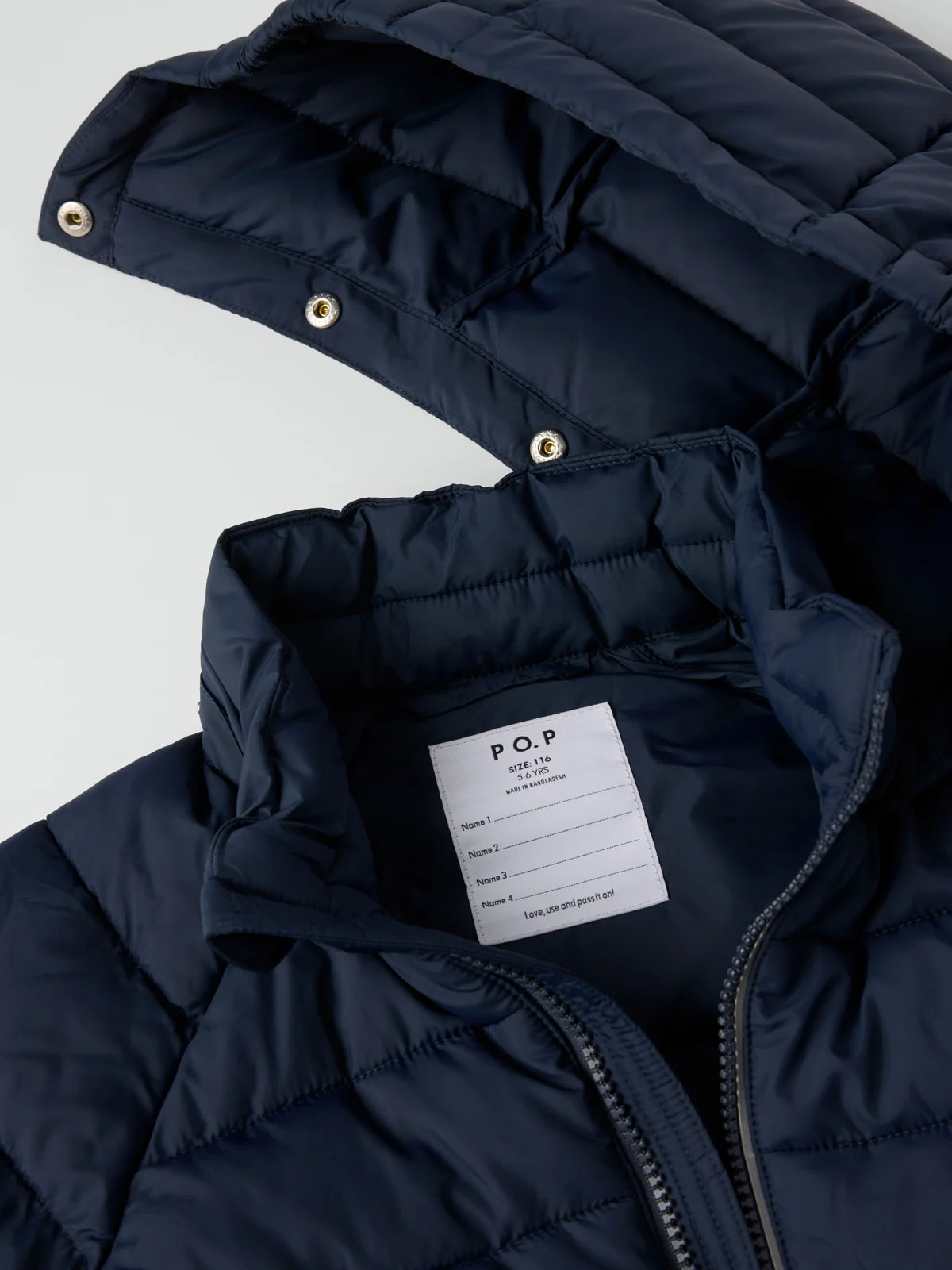 FREEZY bólstruð úlpa með hettu létt og hlý