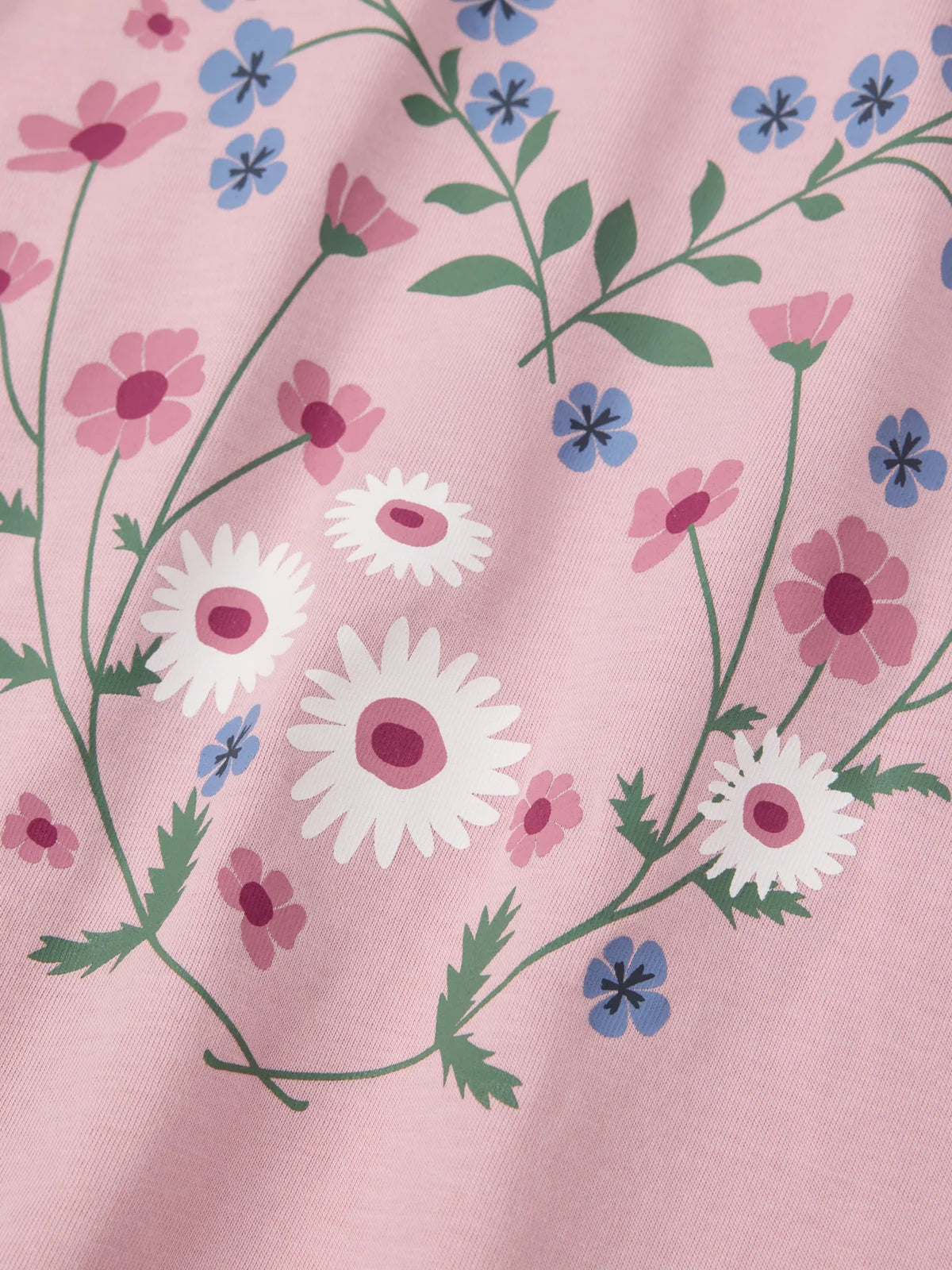 Stuttermabolur með blómum