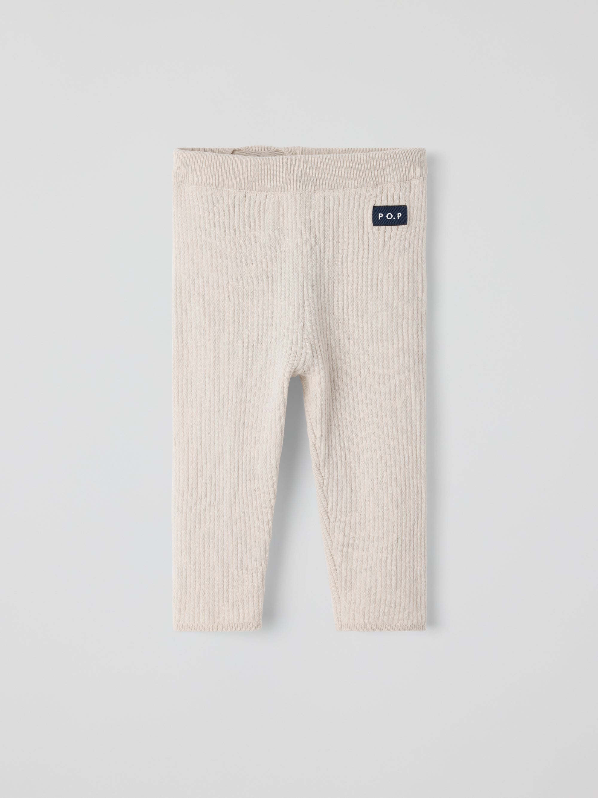 Stickad byxa - Beige