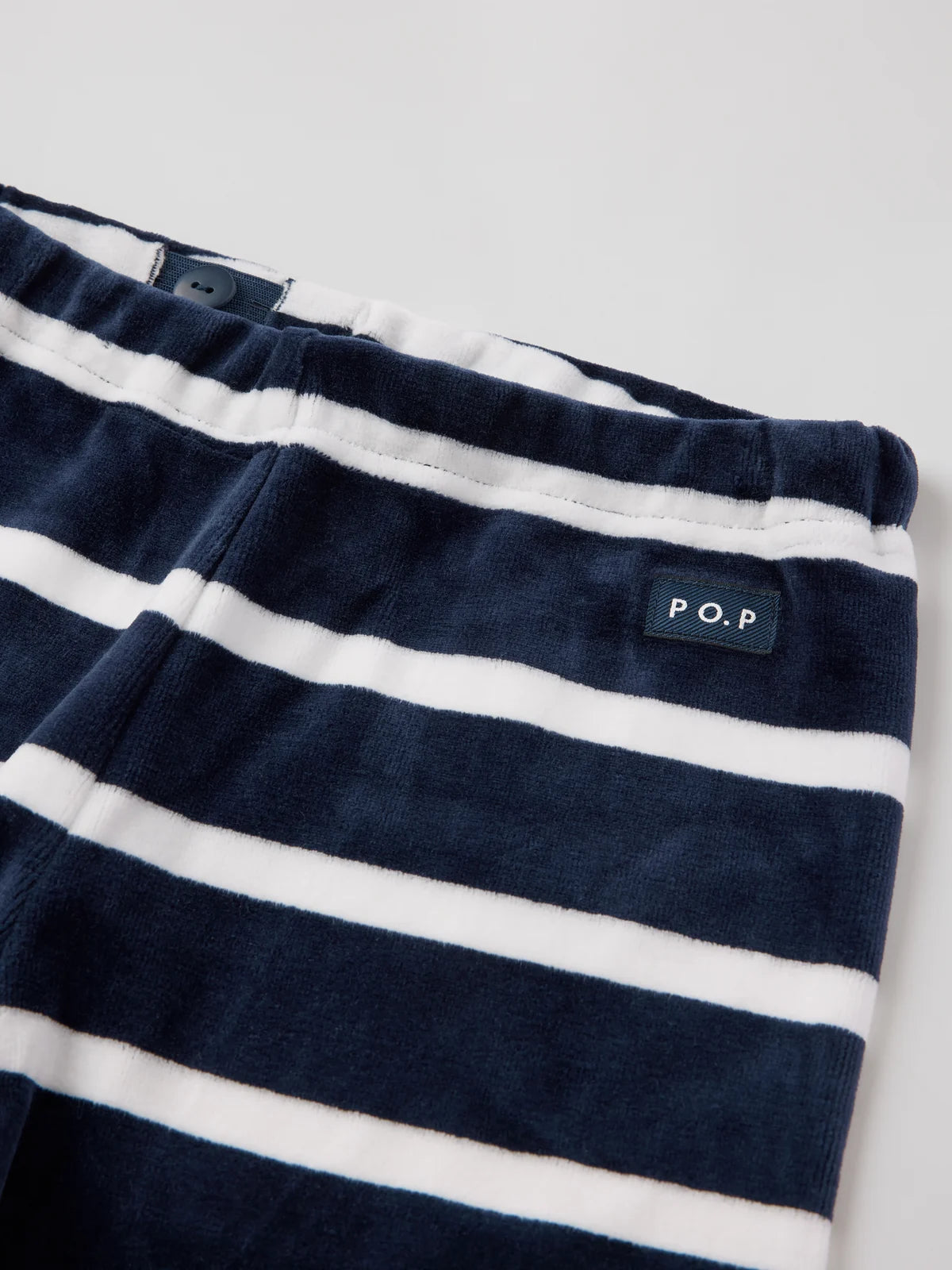 Velúr buxur með röndum