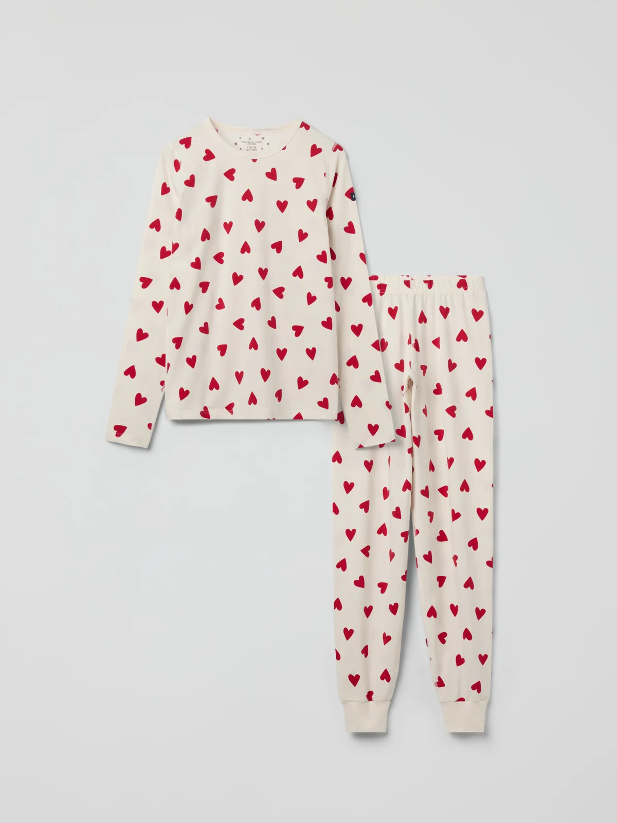 Náttföt á fullorðna með hjörtum