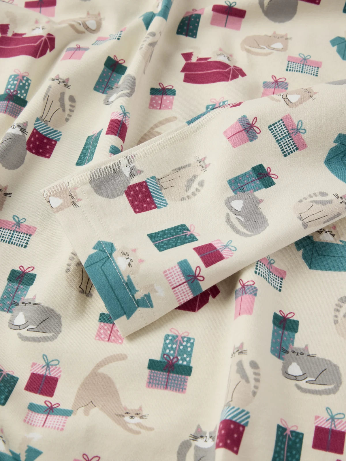 Náttföt á fullorðna Christmas Cat