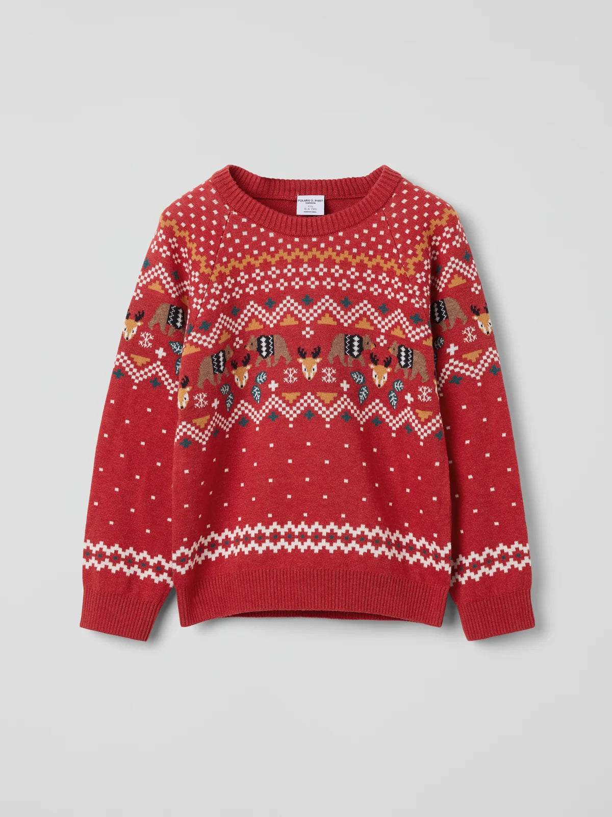 Prjónapeysa með jólamynstri