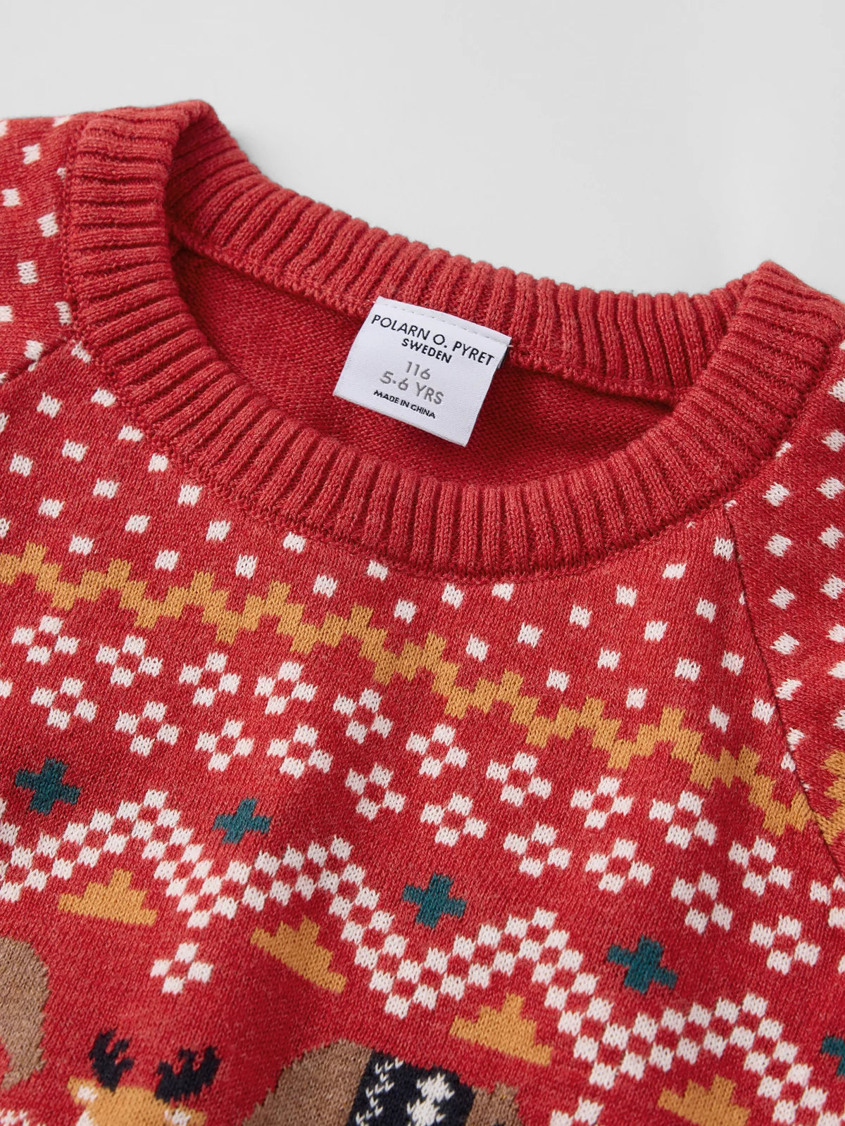 Prjónapeysa með jólamynstri