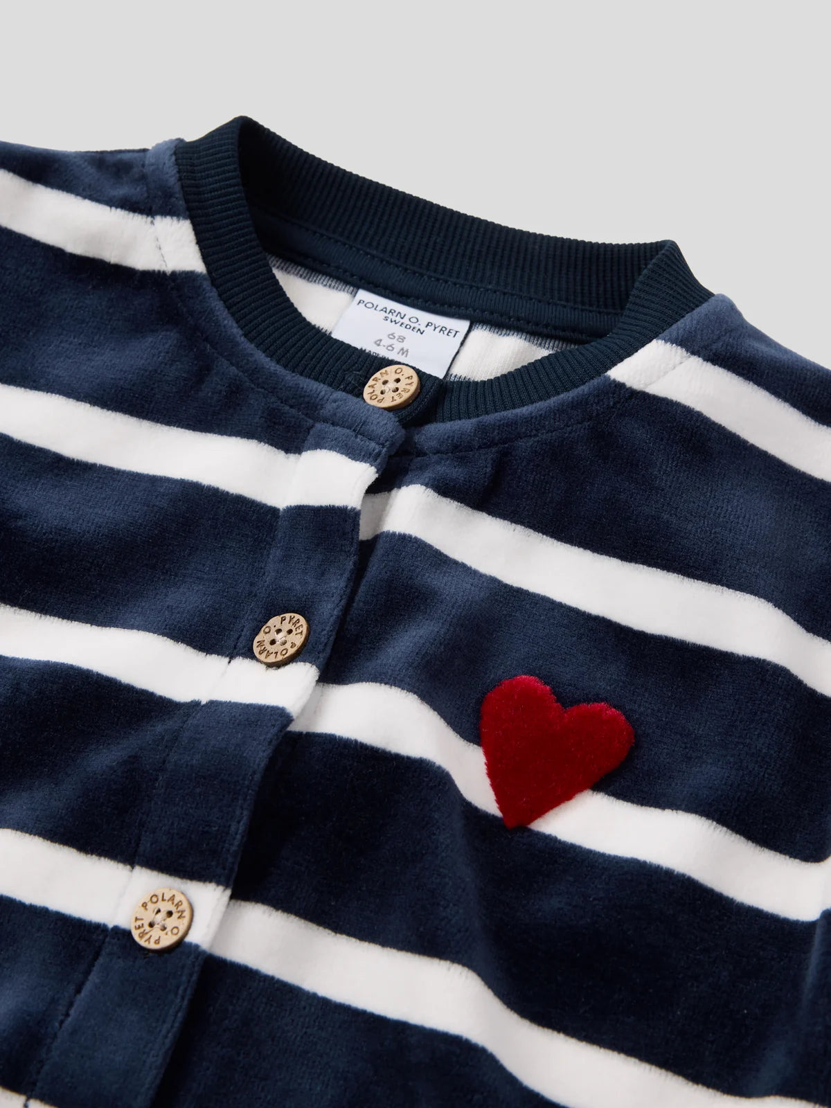 Velúr heilgalli með röndum