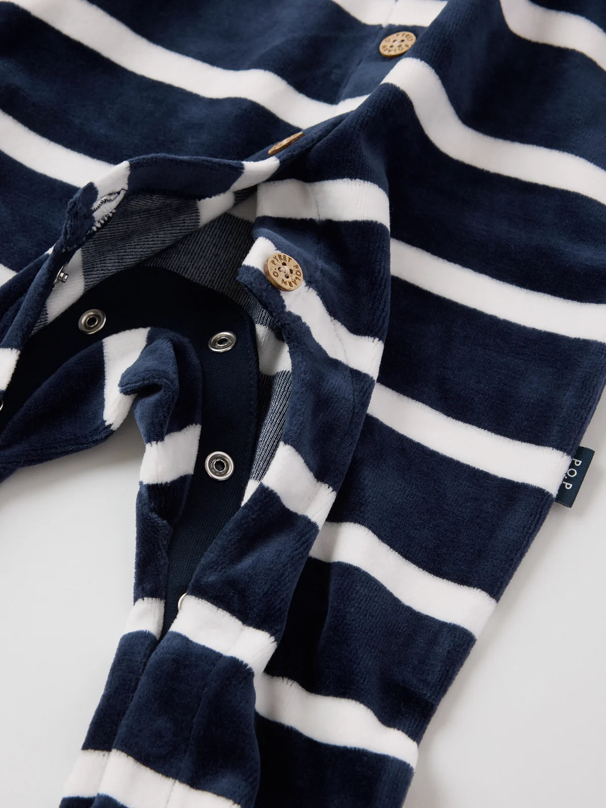 Velúr heilgalli með röndum