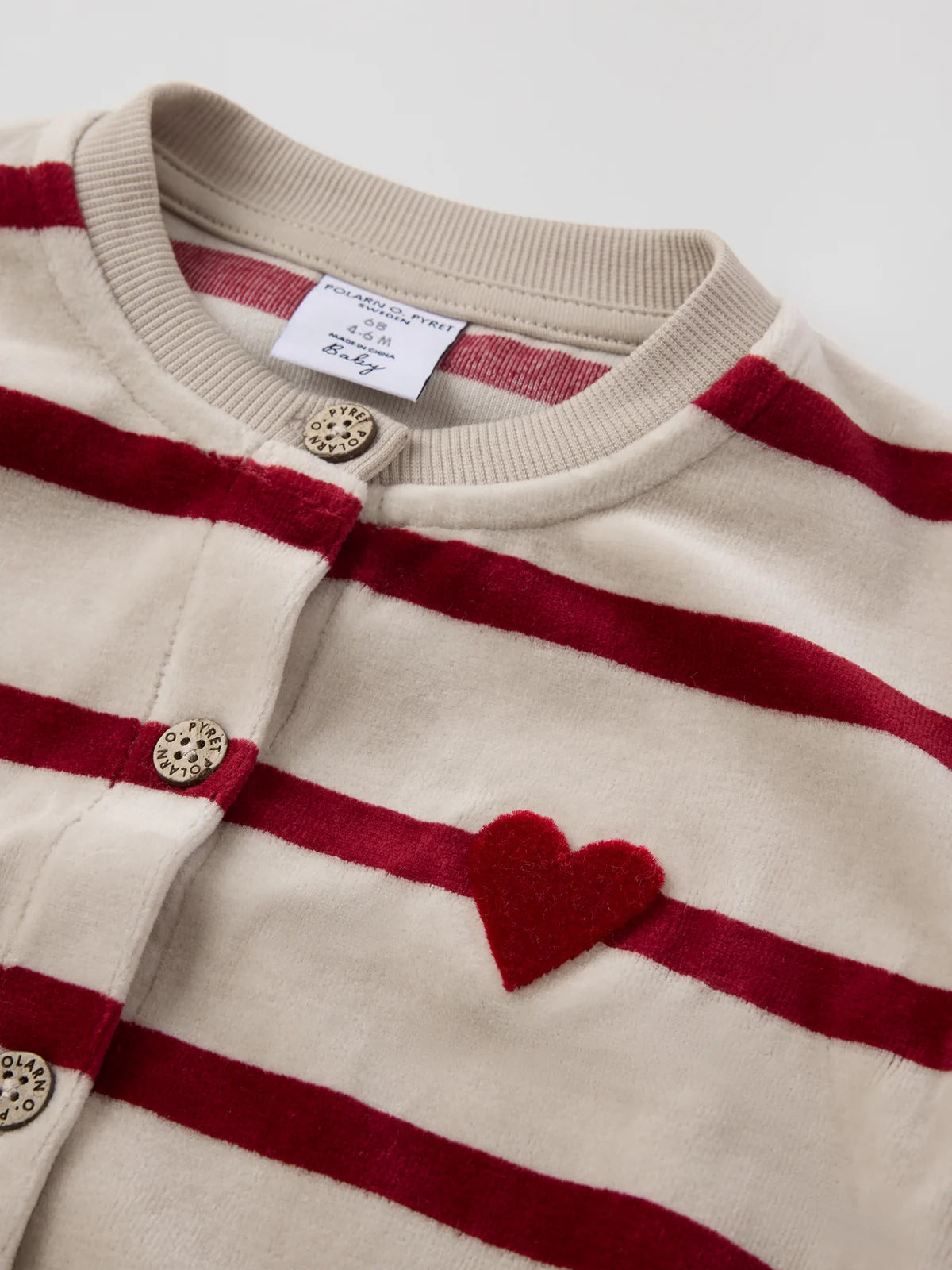 Velúr heilgalli með röndum