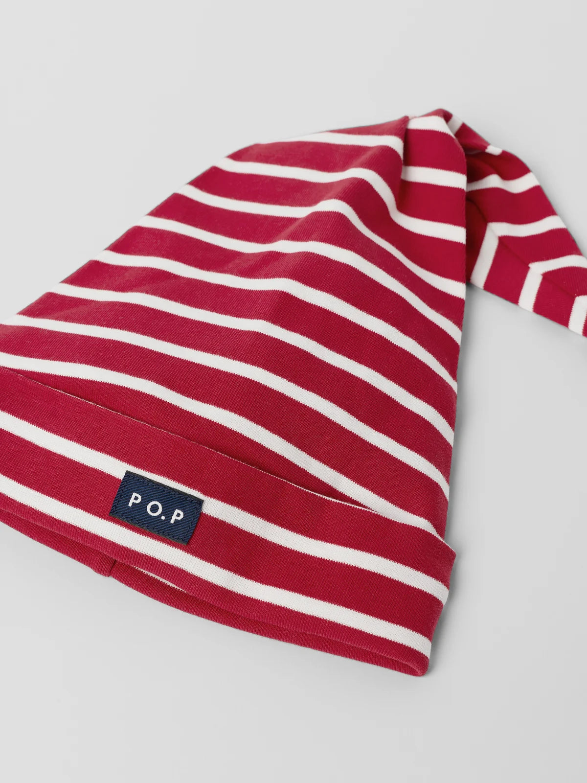 Jólahúfa með PO.P röndum