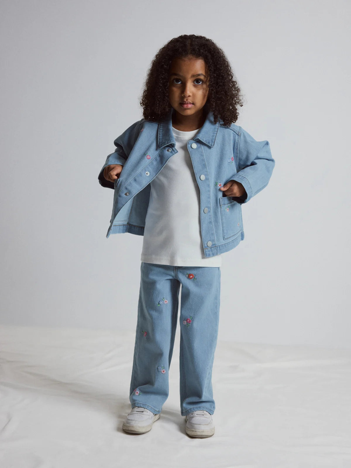BILLY blómajakki denim