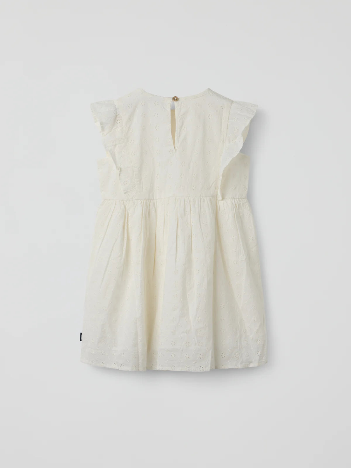 Kjóll með pífum Embroidery anglaise
