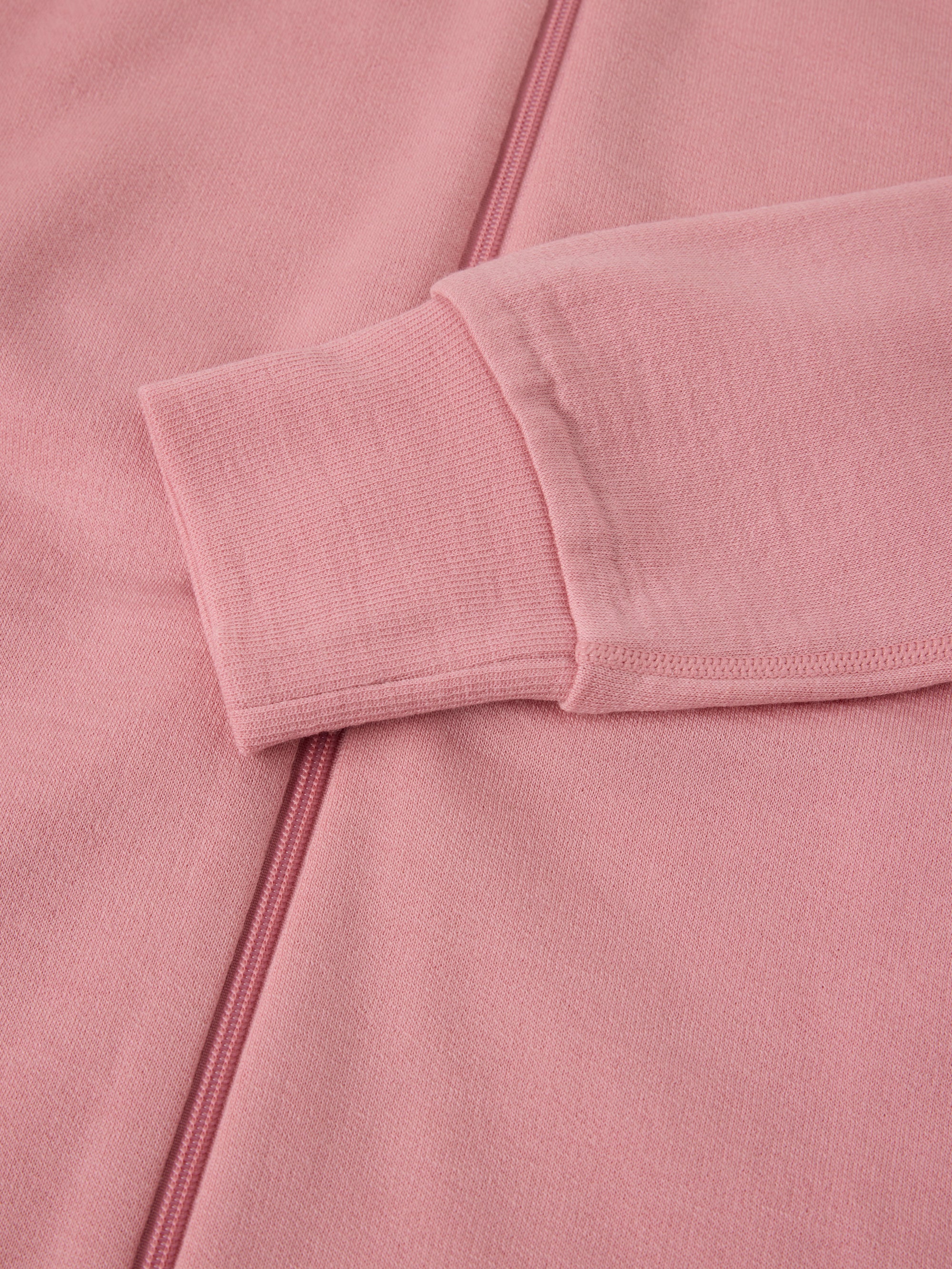Jacka ullfrotté vuxen - Rosa