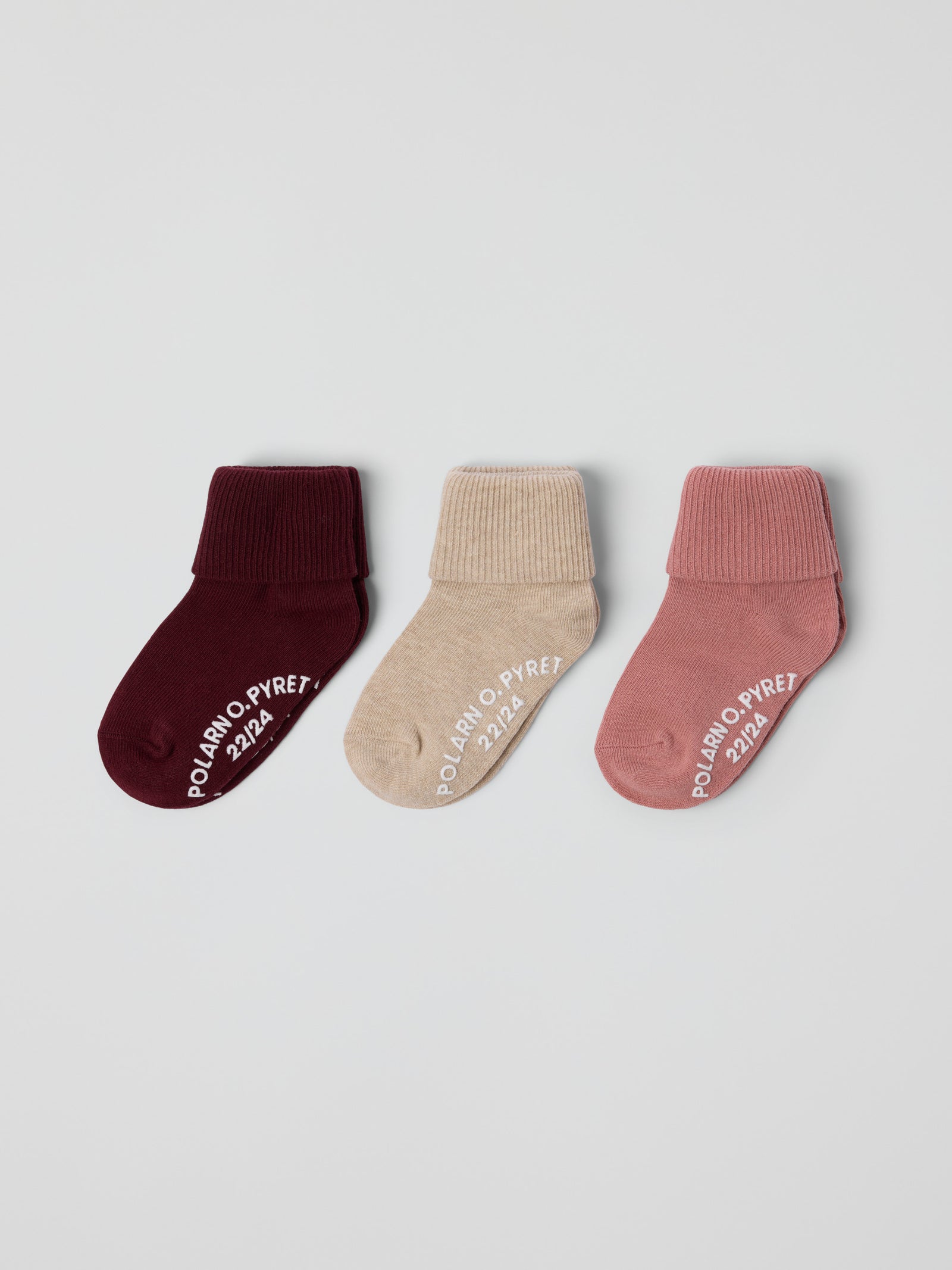 3-pack halkstrumpor - Rosa