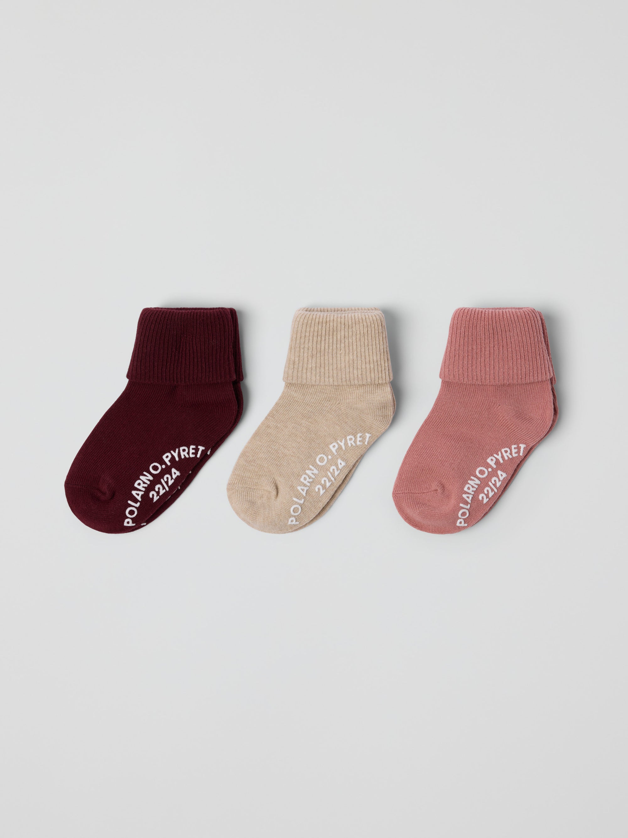 3-pack halkstrumpor - Rosa