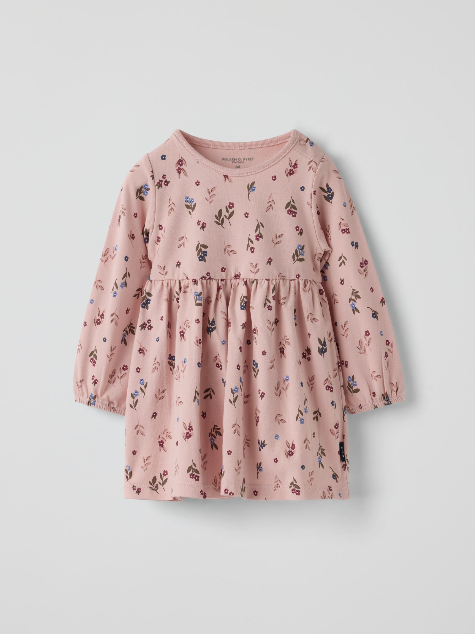 Blommig klänning baby - Rosa