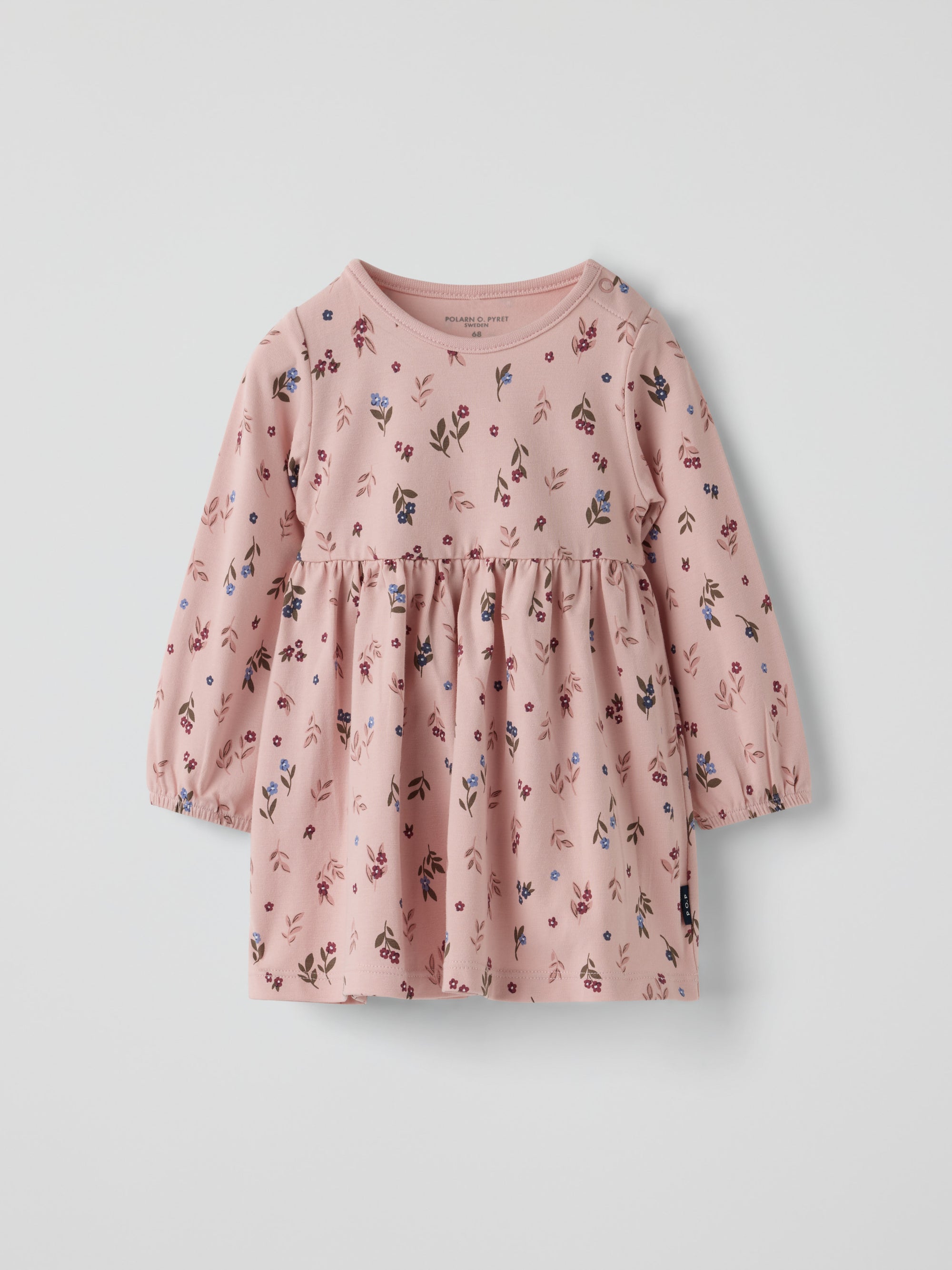 Blommig klänning baby - Rosa