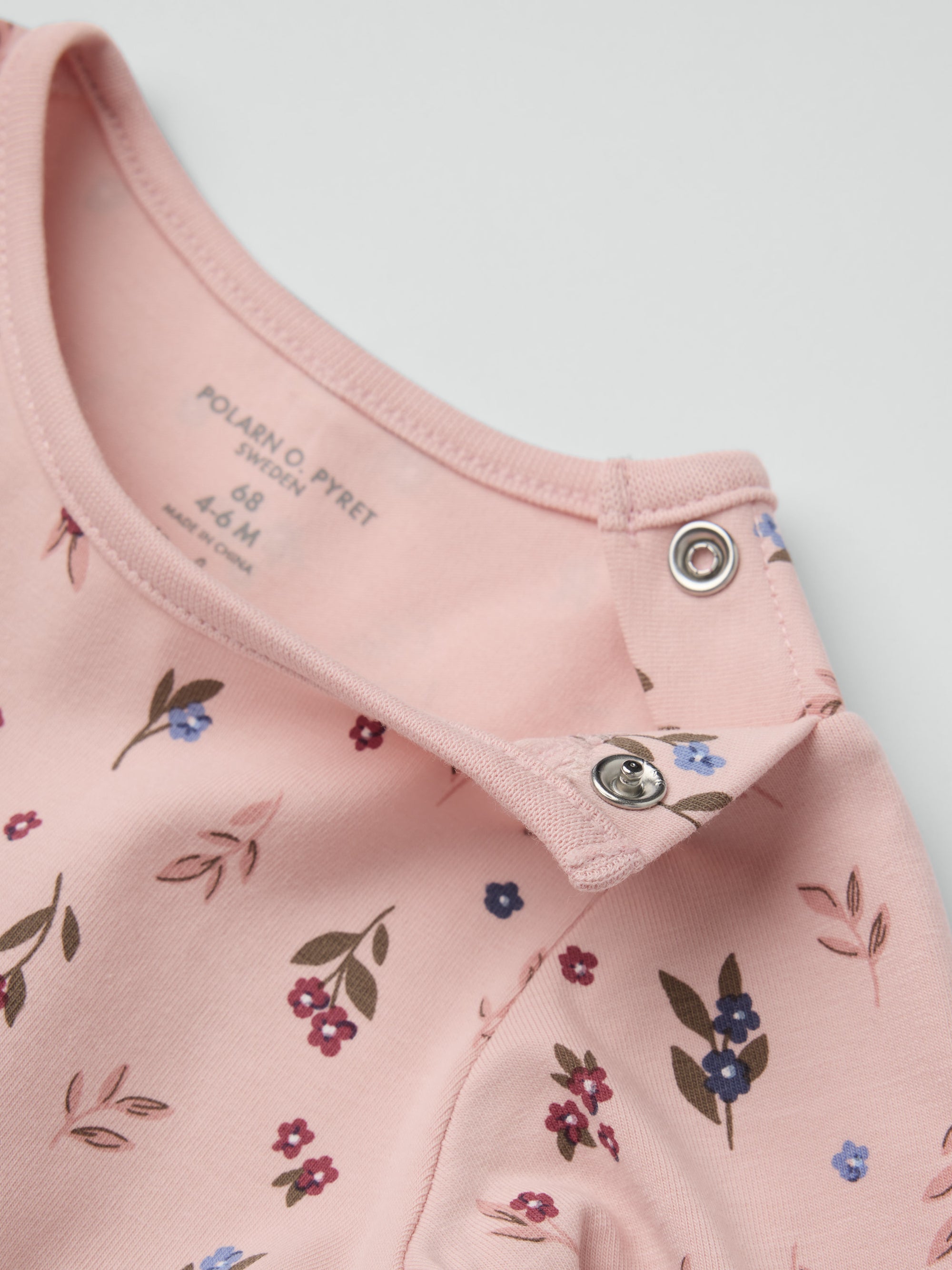 Blommig klänning baby - Rosa
