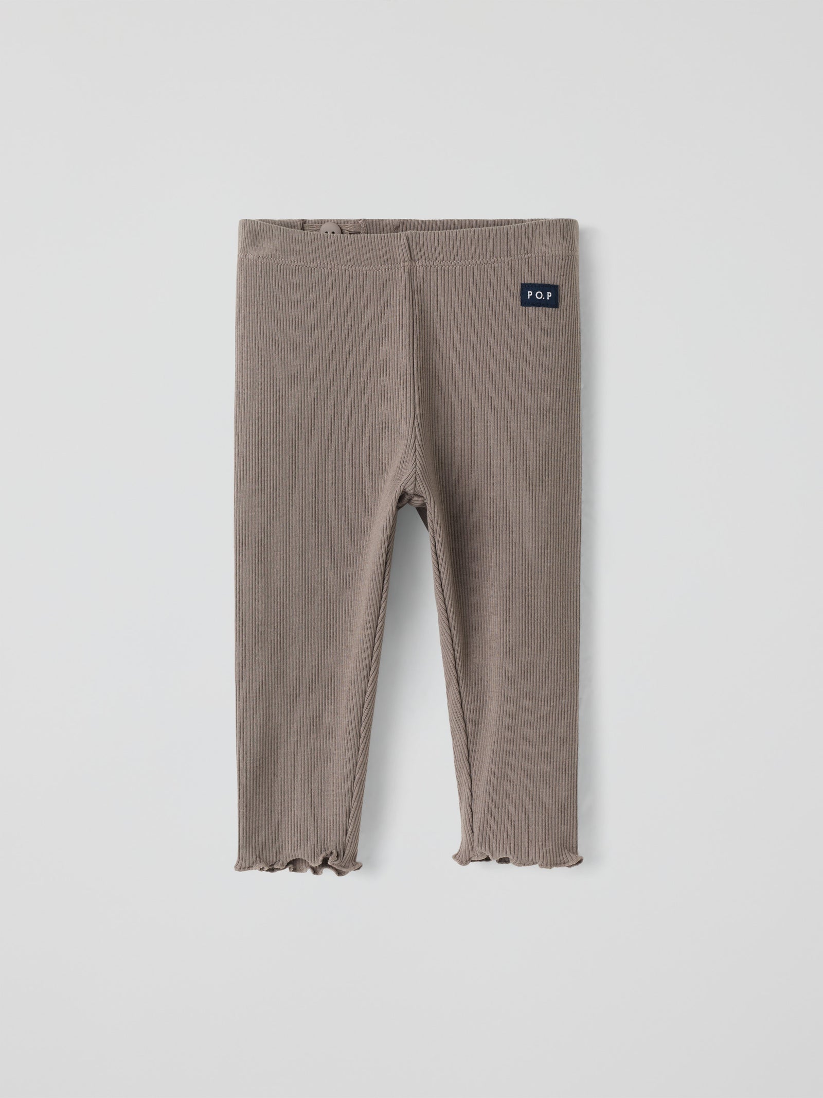 Ribbade leggings - Brun