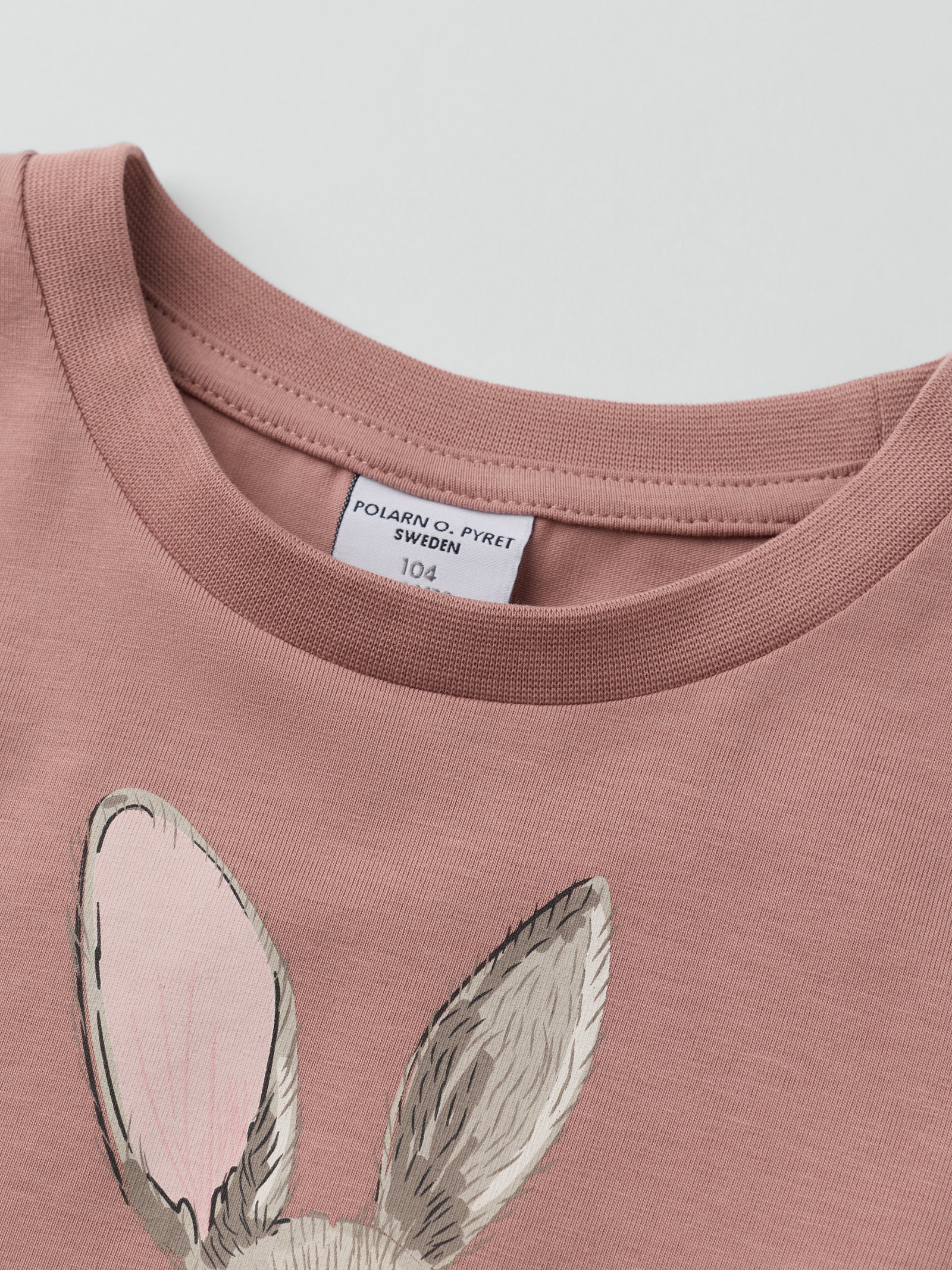 Långärmad t-shirt kanin - Rosa