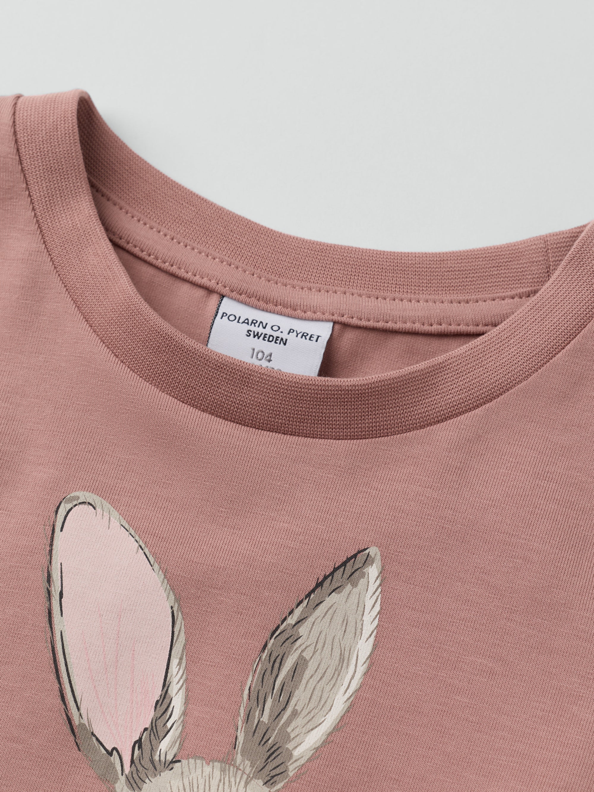 Långärmad t-shirt kanin - Rosa