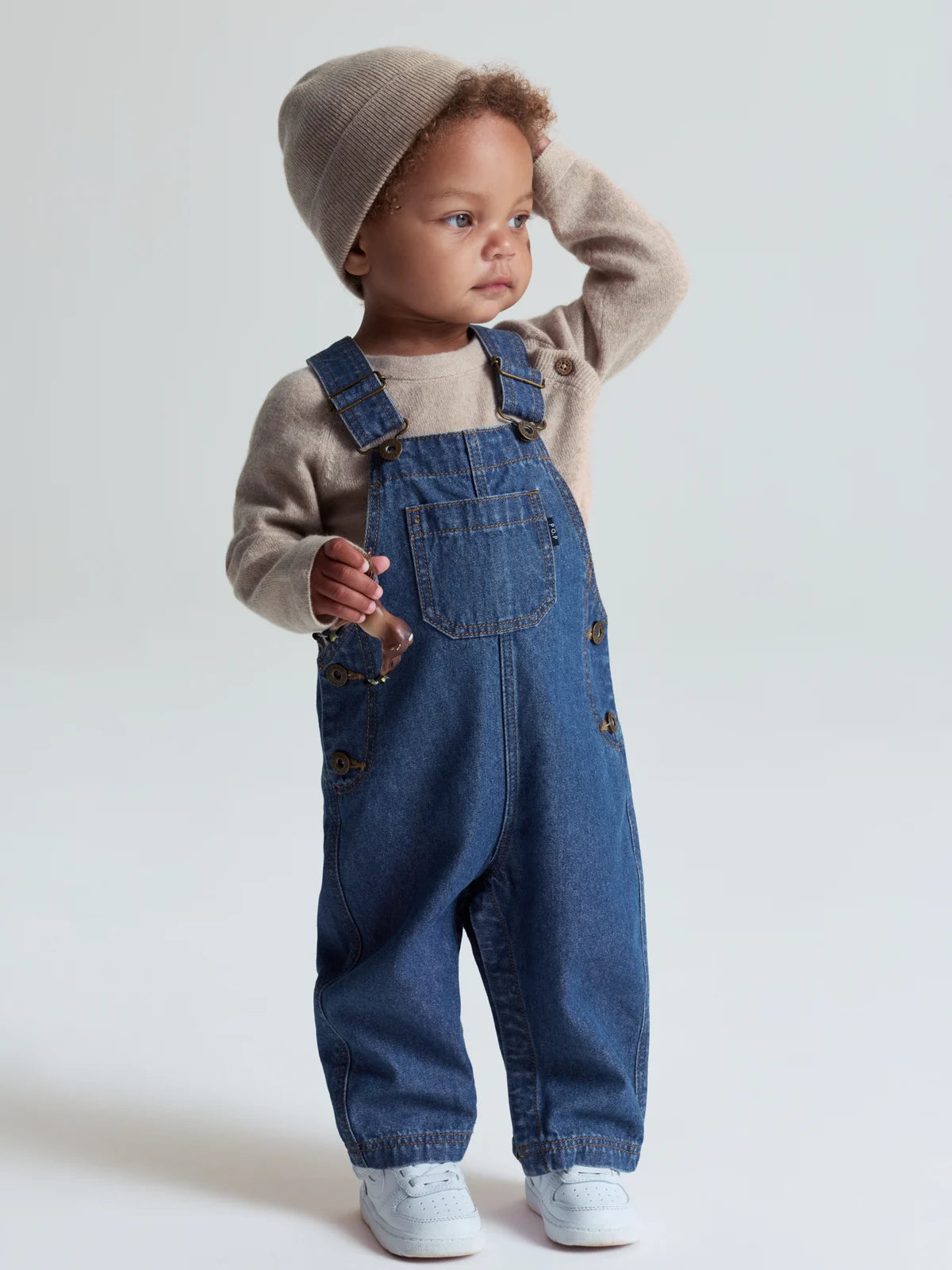 NOA smekkbuxur denim