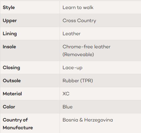 Edsbro XC - ungbarnaskór