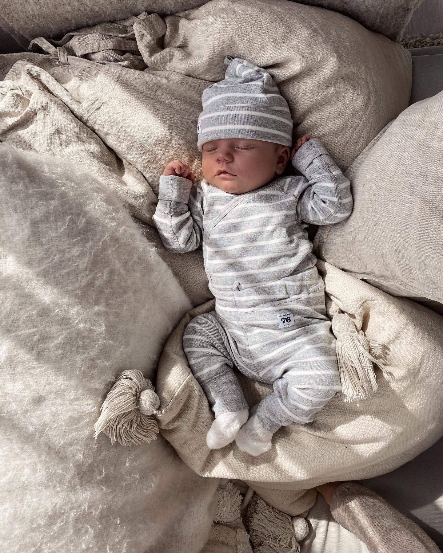 Leggings með PO.P röndum